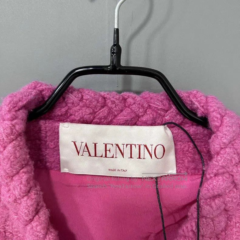 Valentino Valentino Rose red double V woven small fragrant jacket Size S / US 4 / IT 40 - 4 Thumbnail