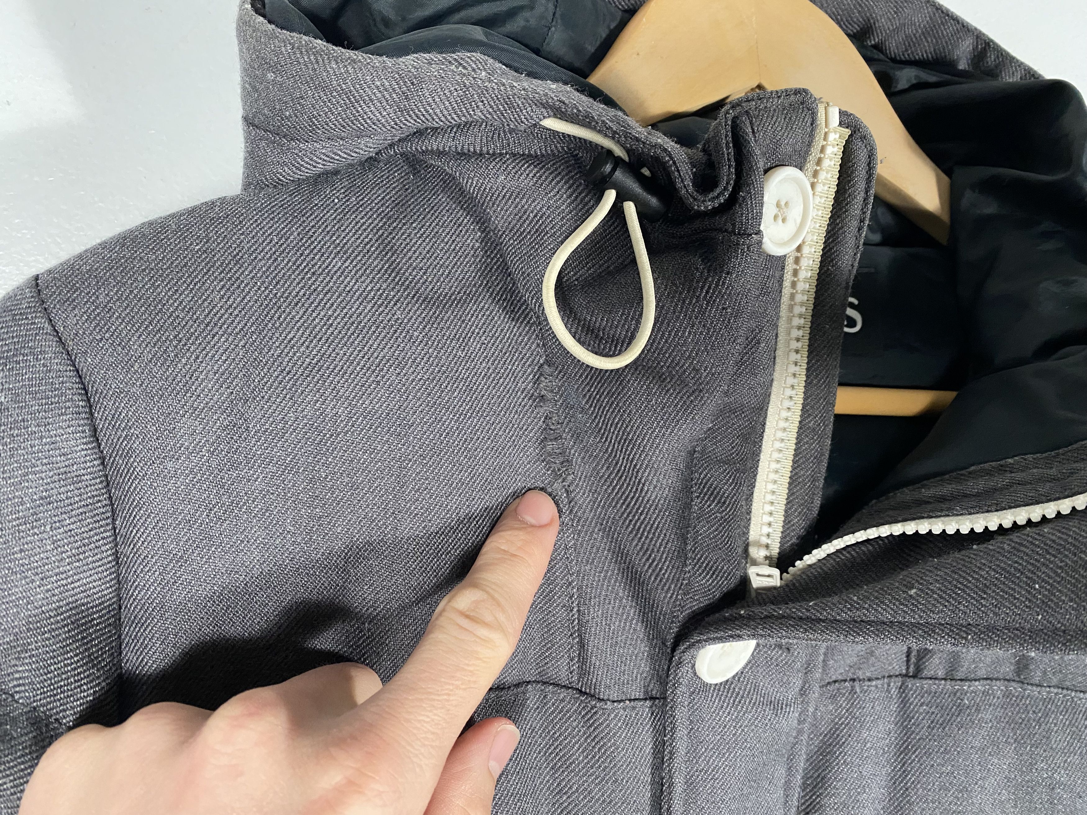 Beams Plus Beams Button Up Wool Utility Puffer Parka Gray mens Size US M / EU 48-50 / 2 - 8 Thumbnail