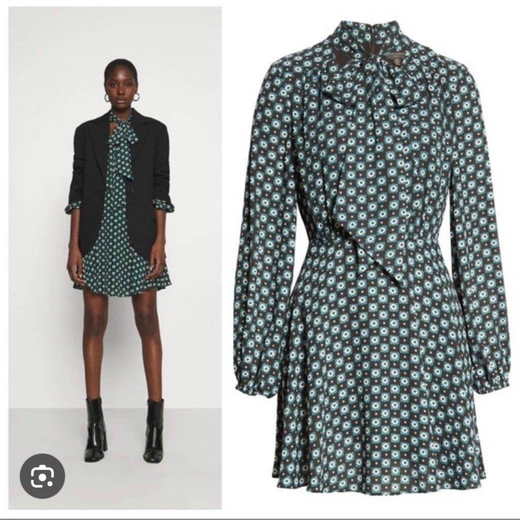 Ted Baker TED BAKER Dolley 70’s Print Mini Dress Size L / US 10 / IT 46 - 7 Thumbnail