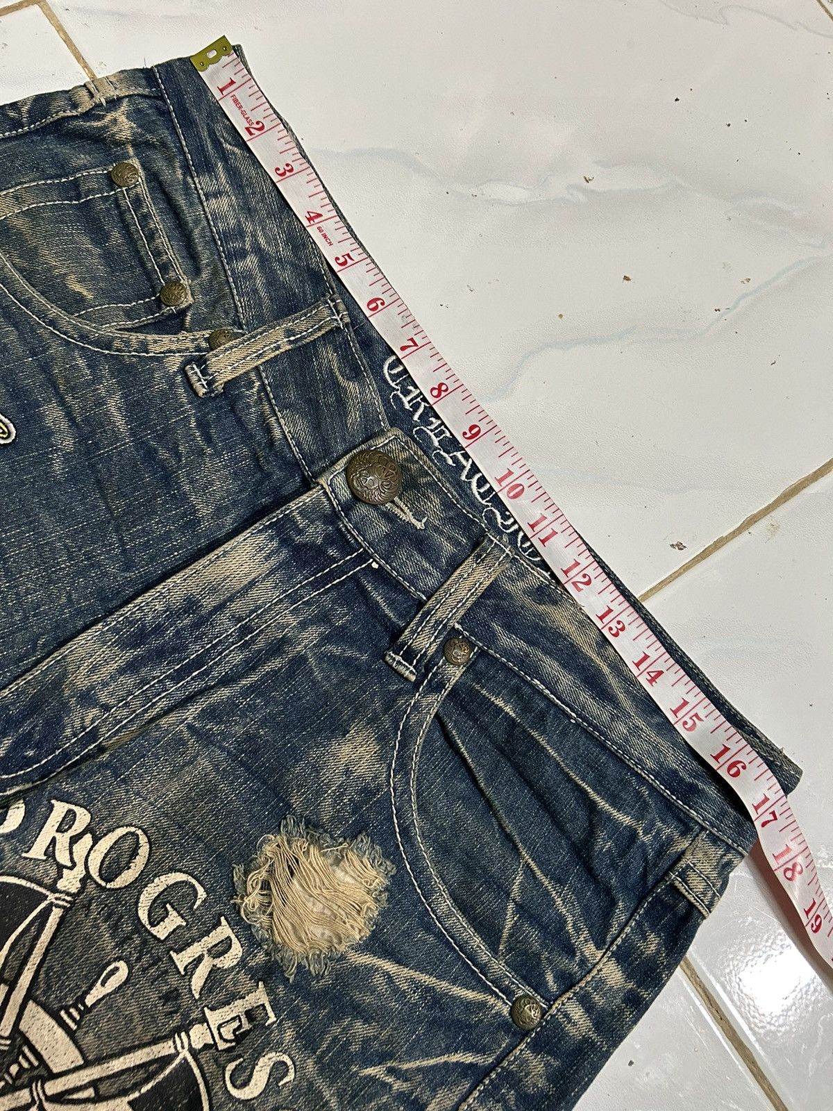 If Six Was Nine × Japanese Brand × Le Grande Bleu (L.G.B.) Japanese Punk Bondage Distressed Style Short Denim Rare ☠️☠️🎌🎌 Size US 34 / EU 50 - 17 Thumbnail