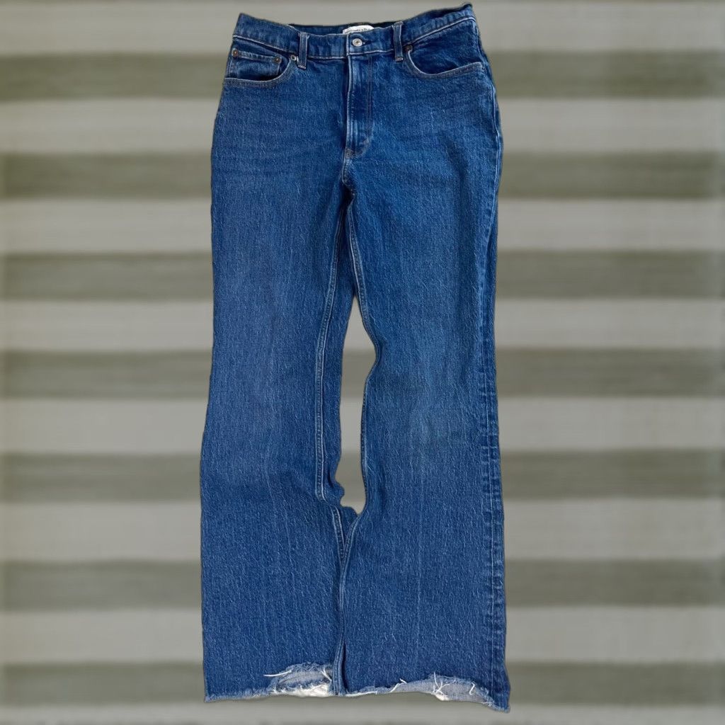 Abercrombie & Fitch Abercrombie & Fitch Womens The Vintage Flare High Rise Jeans Sz 30/10R Jeans Blue 90s Womens Size 30" / US 8 / IT 44 - 1 Thumbnail