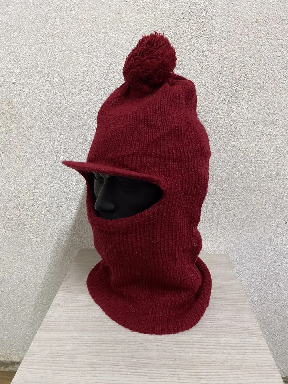 Japanese Brand Japanese Brand Balaclava Bobble Beanie Hat Size ONE SIZE - 3 Thumbnail