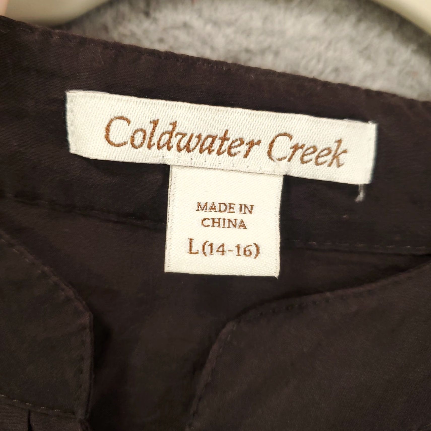 Coldwater Creek VINTAGE Coldwater Creek Silk Tunic Shirt Womens L Black Floral Embroidered Long Sleeve 14 16 Casual Size L / US 10 / IT 46 - 6 Thumbnail