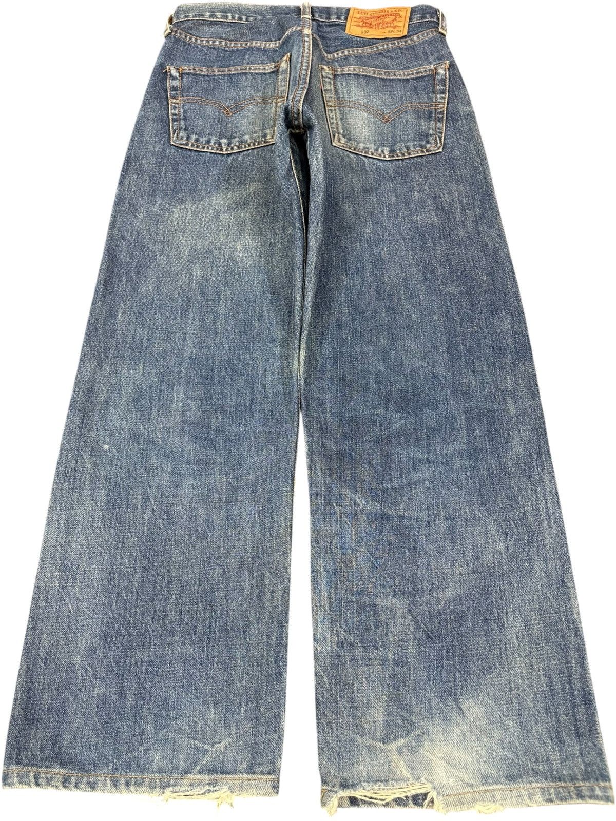 Levi's Vintage 80s Levi’s 502 Big E Selvedge Baggy Jeans Size US 28 / EU 44 - 3 Thumbnail
