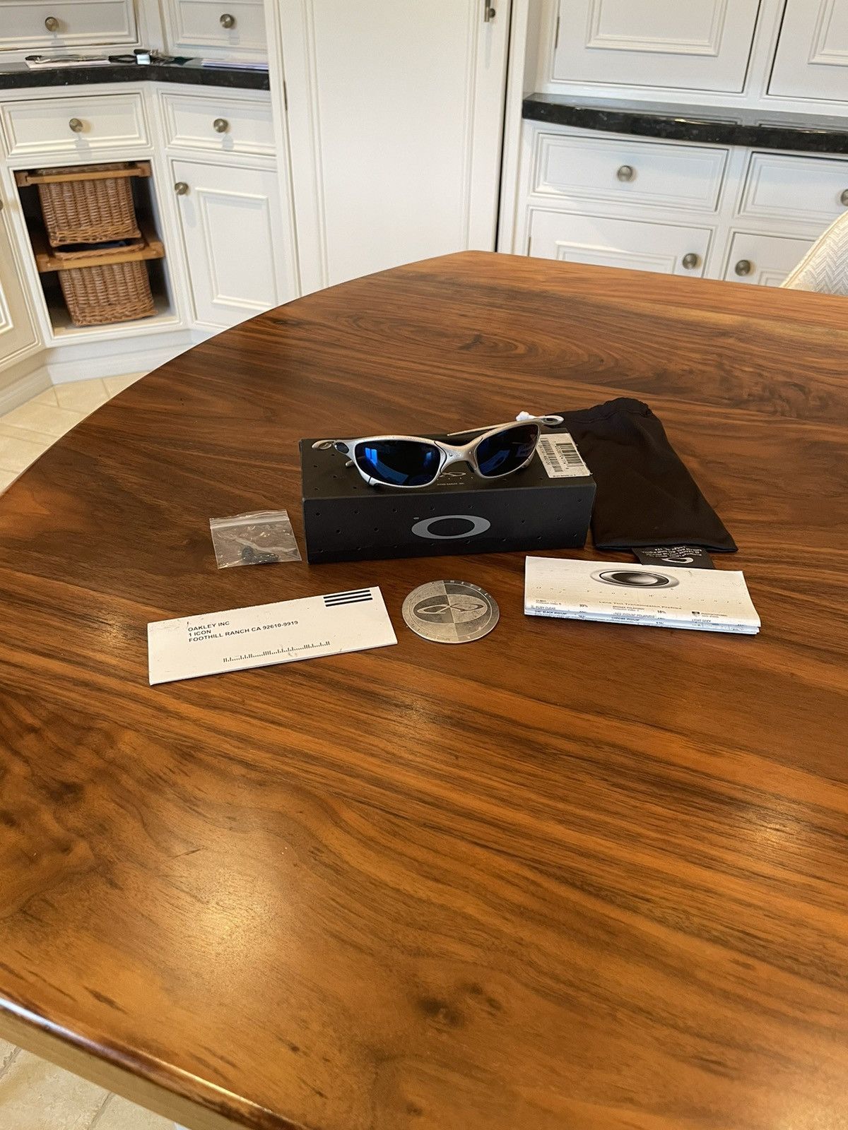 image of Oakley Xmetal Juliet Plasma Ice Iridium Sunglasses in Silver, Men's