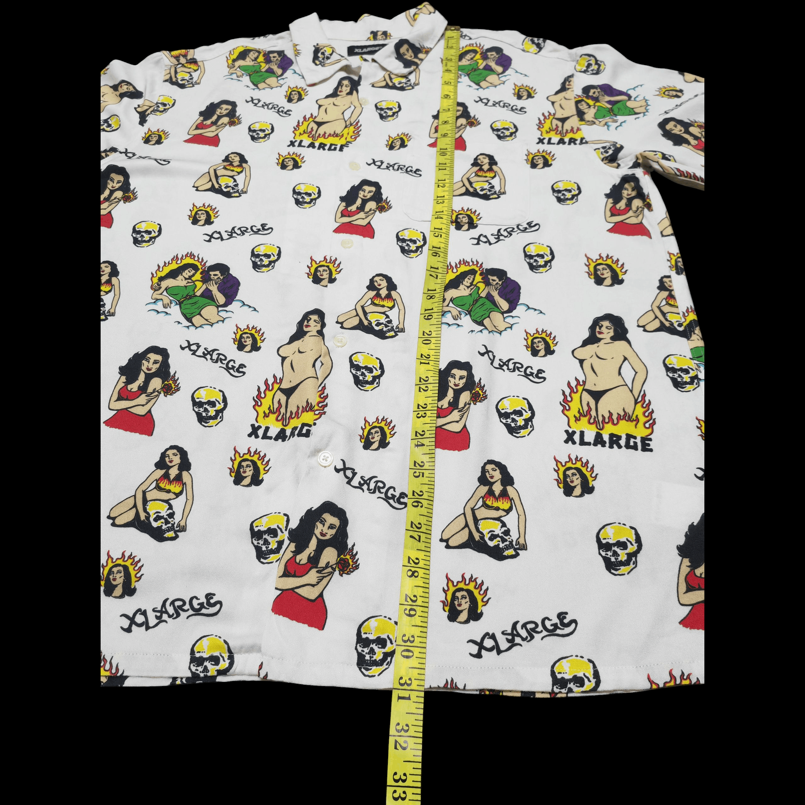 X-LARGE Xlarge Flame Button Shirt Size US L / EU 52-54 / 3 - 10 Thumbnail