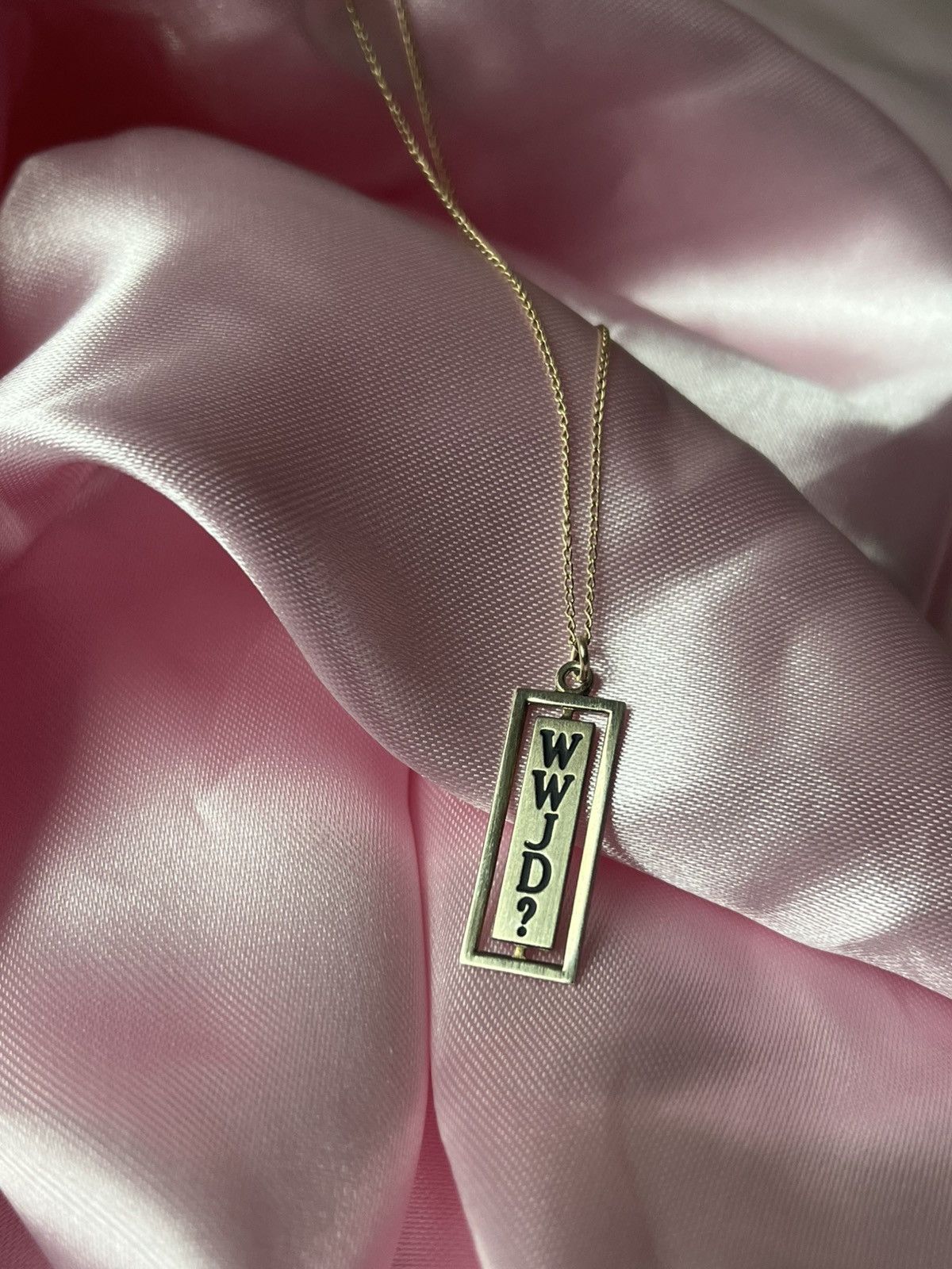 Vintage Vintage 14k gold and sterling silver brand WWJD? Size ONE SIZE - 1 Thumbnail
