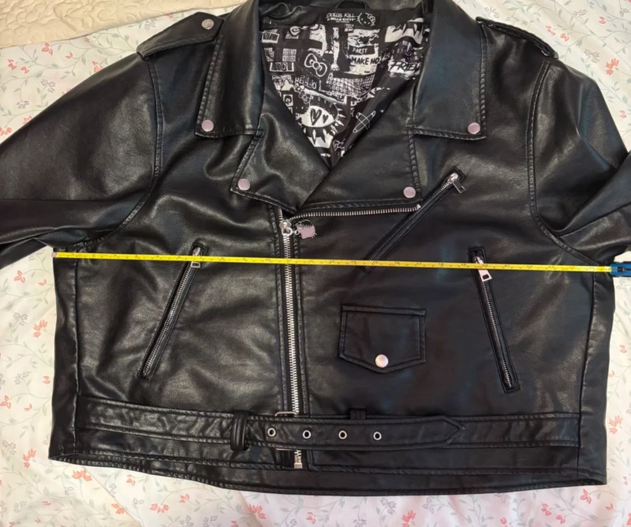 Dolls Kill Dolls Kill x Hello Kitty Faux Moto Jacket Plus Size2x Size XXL / US 16-18 / IT 52-54 - 6 Thumbnail