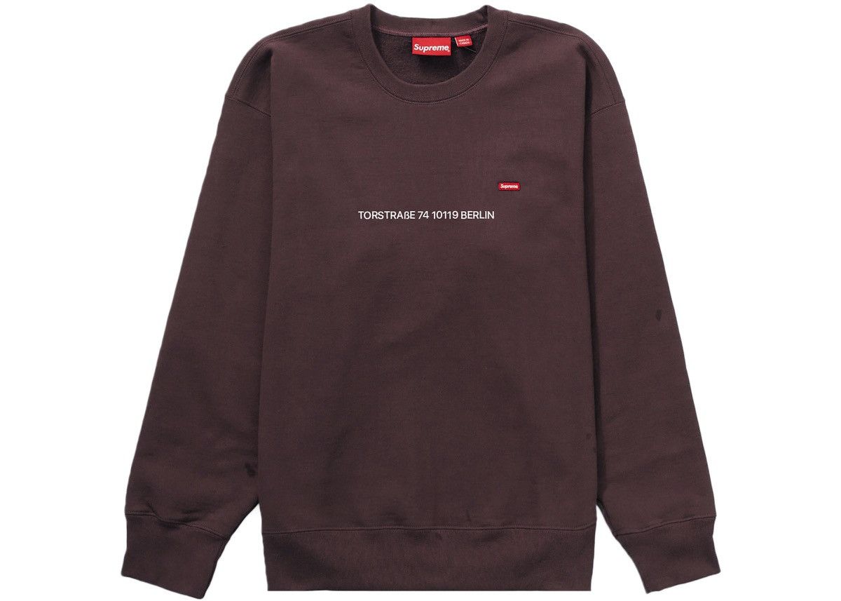 Supreme Supreme Small Box Logo Crewneck Berlin Exclusive | Grailed