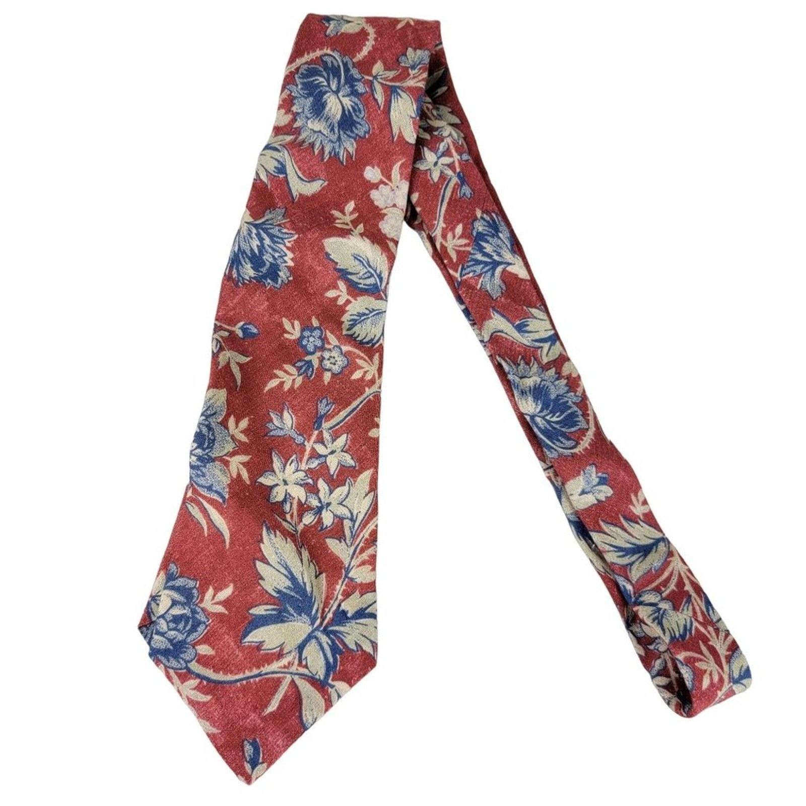 Polo Ralph Lauren Polo Ralph Lauren Linen Floral Neck Tie 3.5" x 58" Italy Size ONE SIZE - 1 Thumbnail