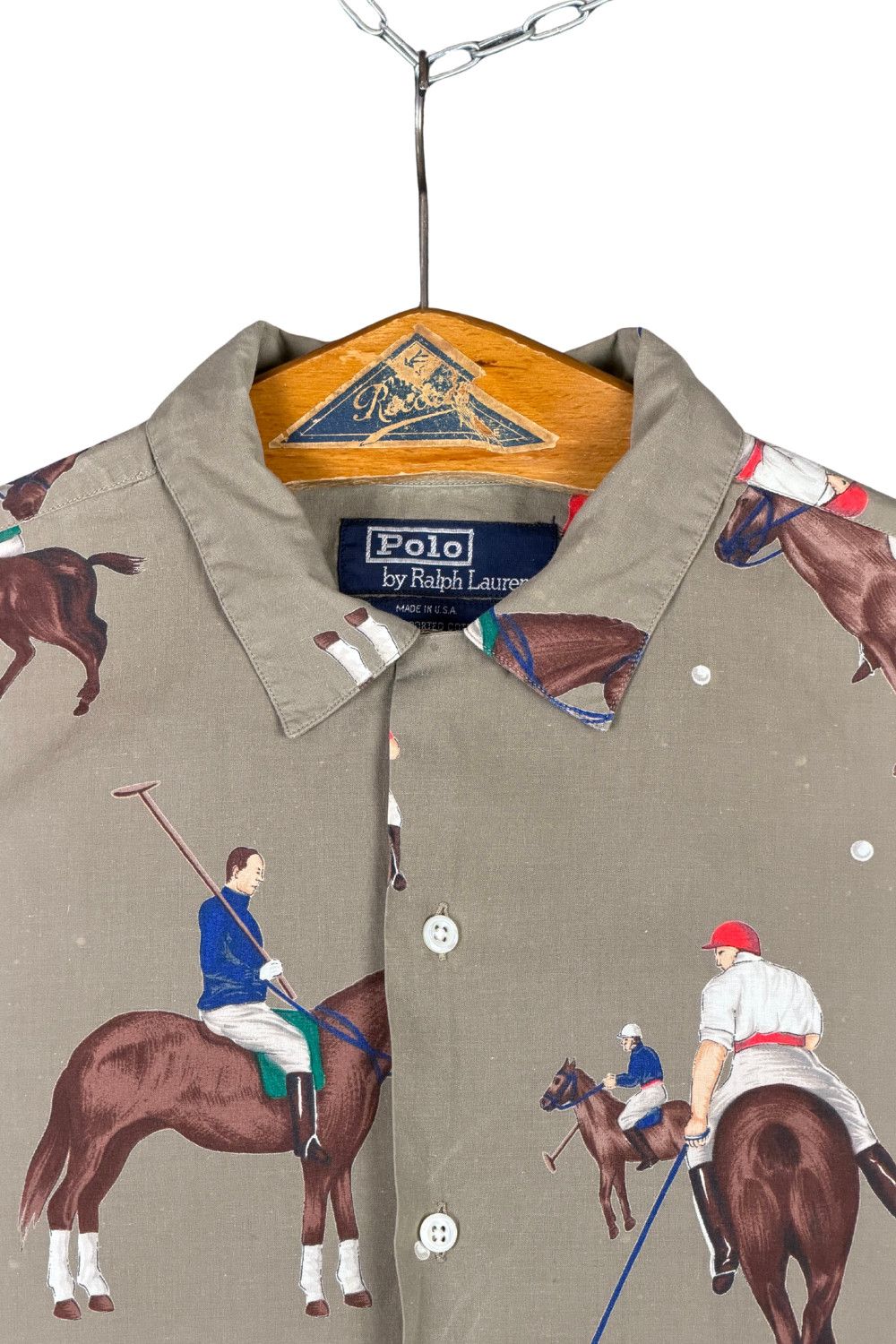 (c.1988–1992) Polo Ralph Lauren Equestrian Print Shirt image 4