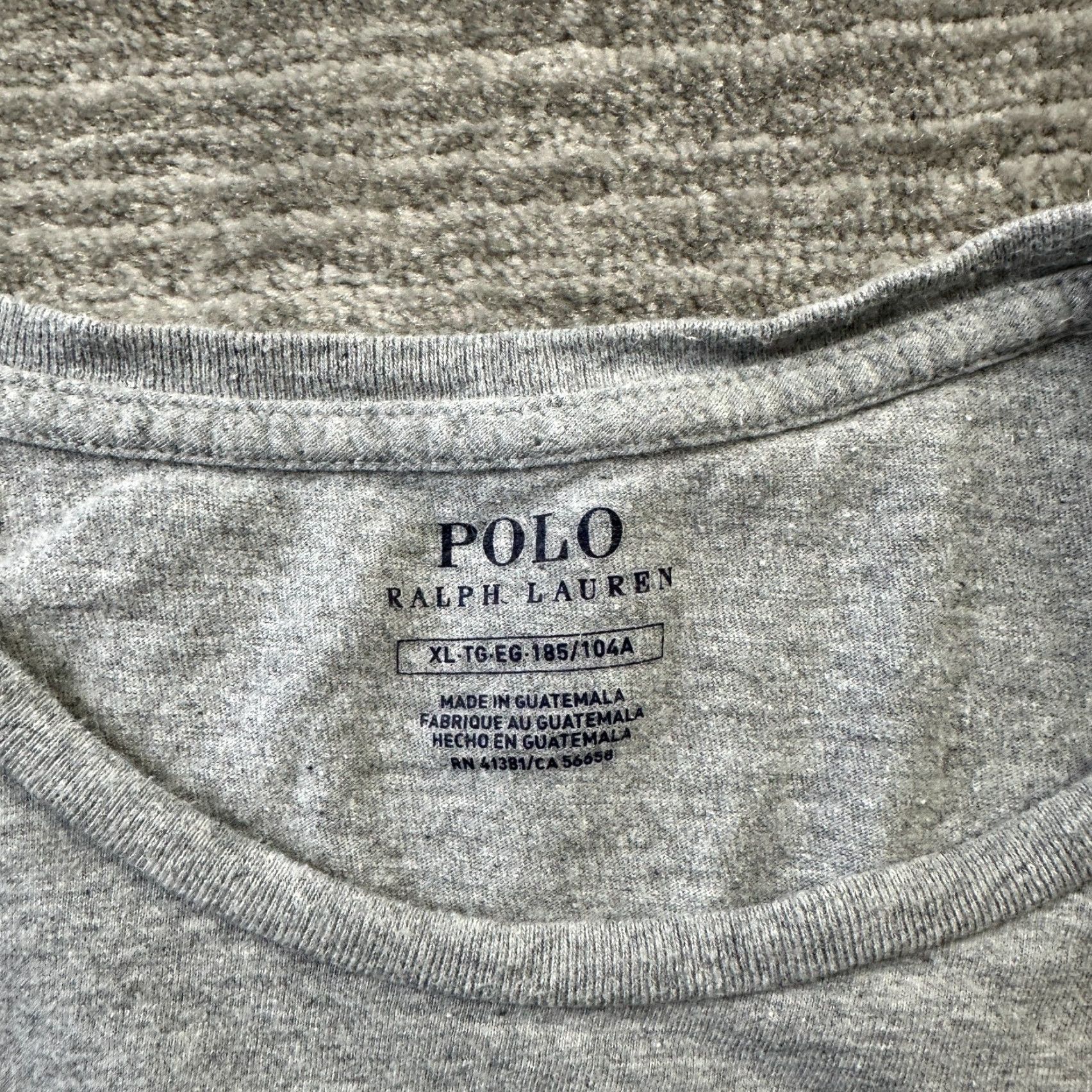 Polo Ralph Lauren Polo Ralph Lauren Shirt Mens Extra Large Gray New York Crest Logo Size US XL / EU 56 / 4 - 5 Thumbnail