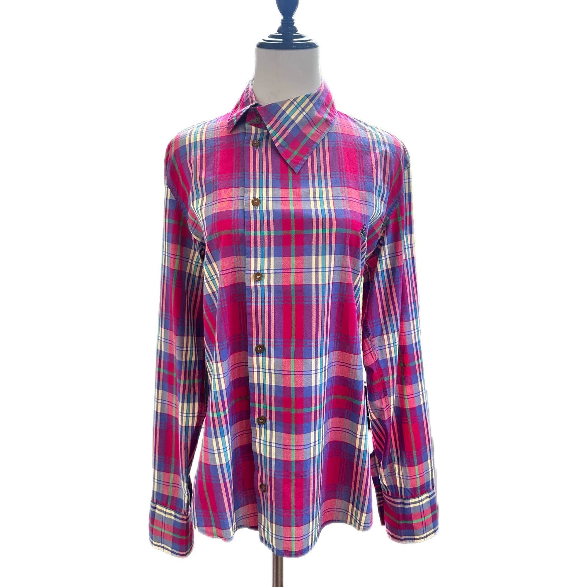 Vivienne Westwood Vivienne Westwood Men's Asym Placket Odd Check Shirt 48 Size US M / EU 48-50 / 2 - 4 Thumbnail