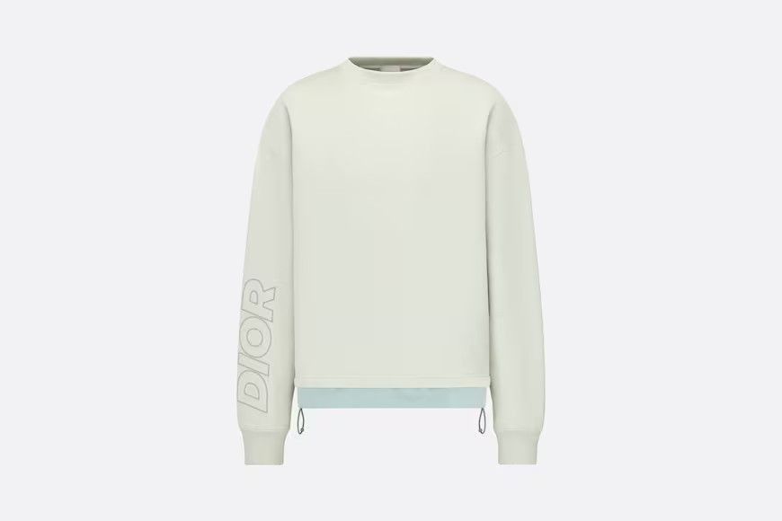 Dior Oversized Sweatshirt Grey Cotton Fleece Size US XS / EU 42 / 0 - 1 Thumbnail