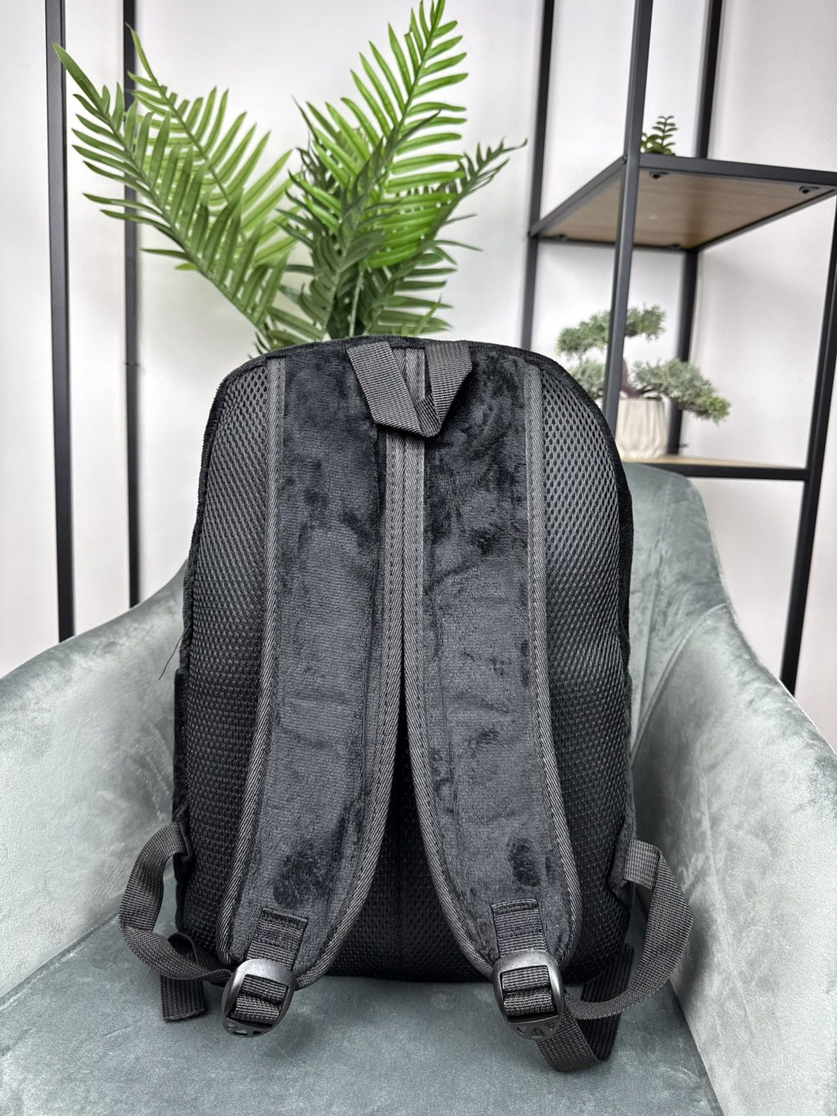 Anime × Japanese Brand Sonic Shadow Black Plush Backpack Nintendo Unisex Knapsack Size ONE SIZE - 8 Thumbnail