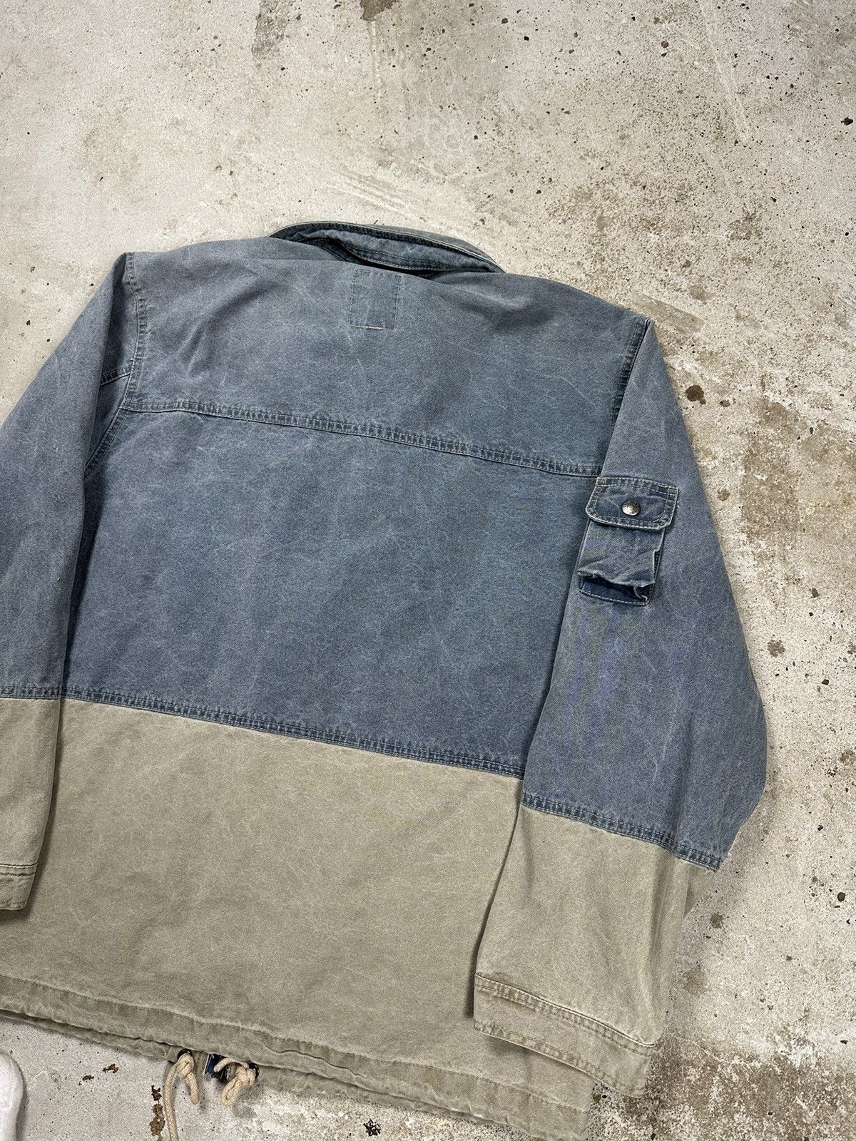 Big Star × Vintage Vintage 90s Big Star Chore Jacket Coat Washed Denim Utility Size US L / EU 52-54 / 3 - 14 Thumbnail