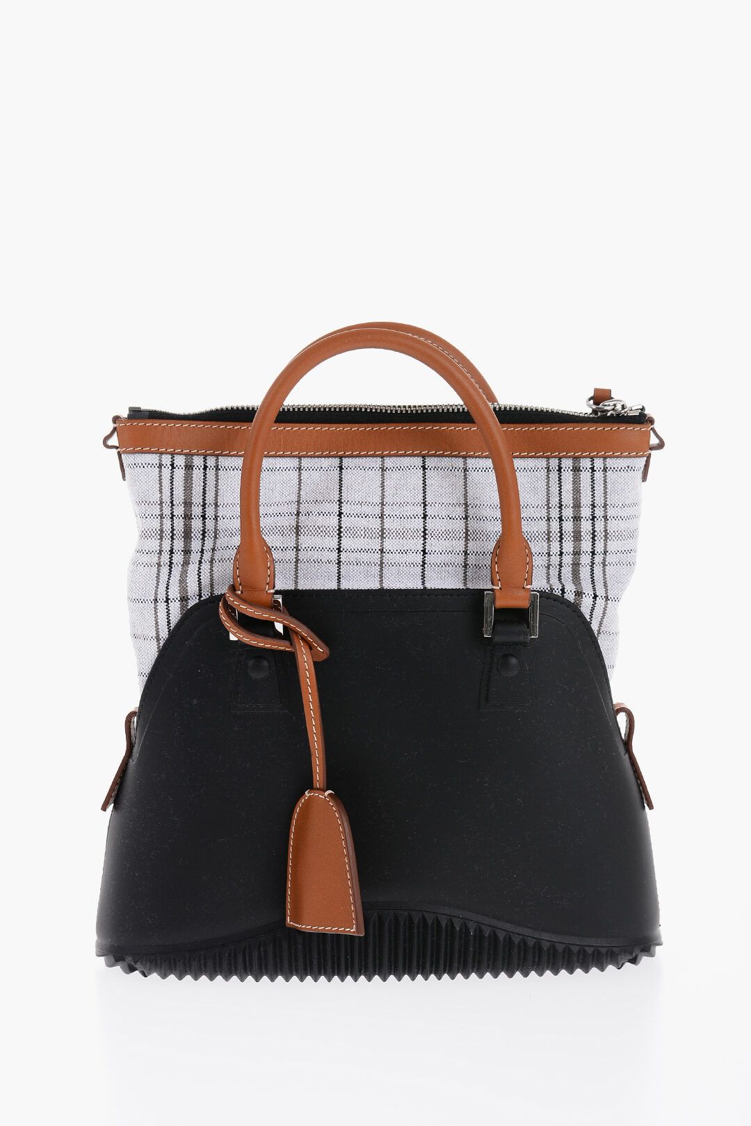 Maison Margiela og1mm1224 Size: OS / Rubber 5AC Handbag in Black Size ONE SIZE - 3 Thumbnail