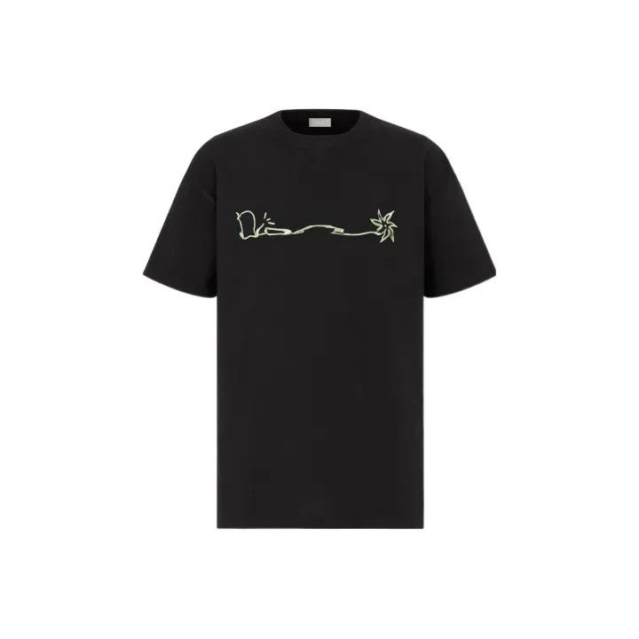 Dior Dior x Travis Scott Black Short Sleeve Tee 0079 Size US S / EU 44-46 / 1 - 1 Thumbnail