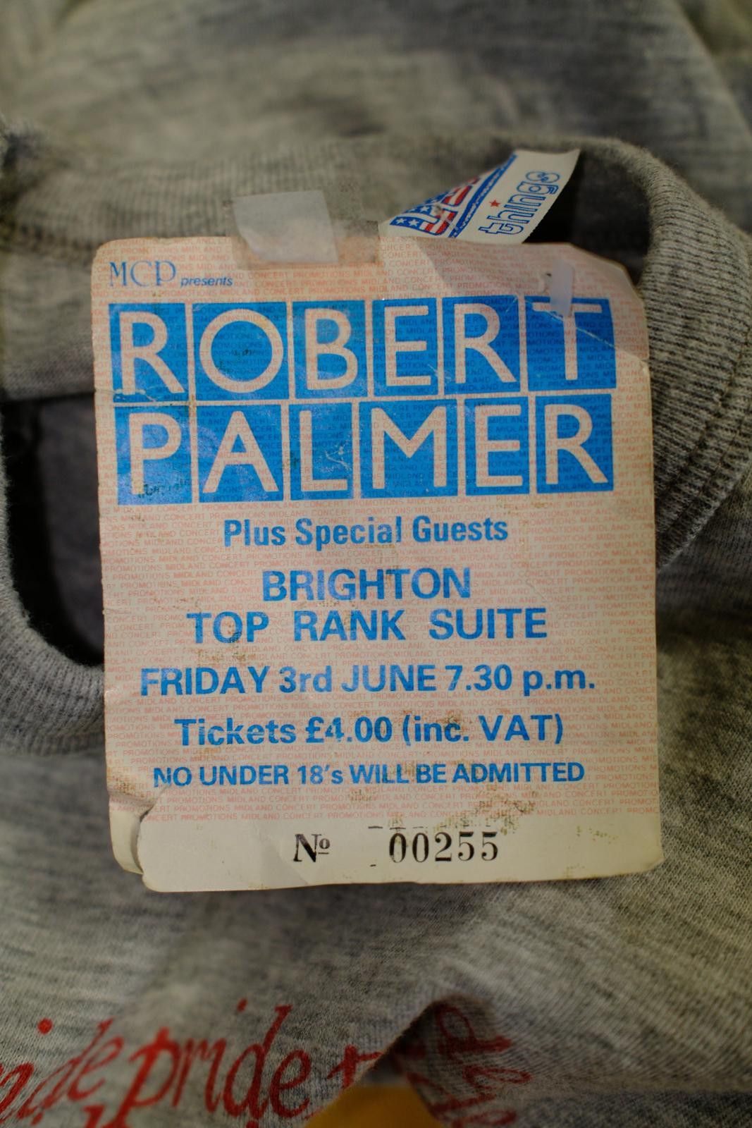 Other 83' Robert Palmer Pride U.K. Tour T-Shirt Size M / US 6-8 / IT 42-44 - 5 Thumbnail