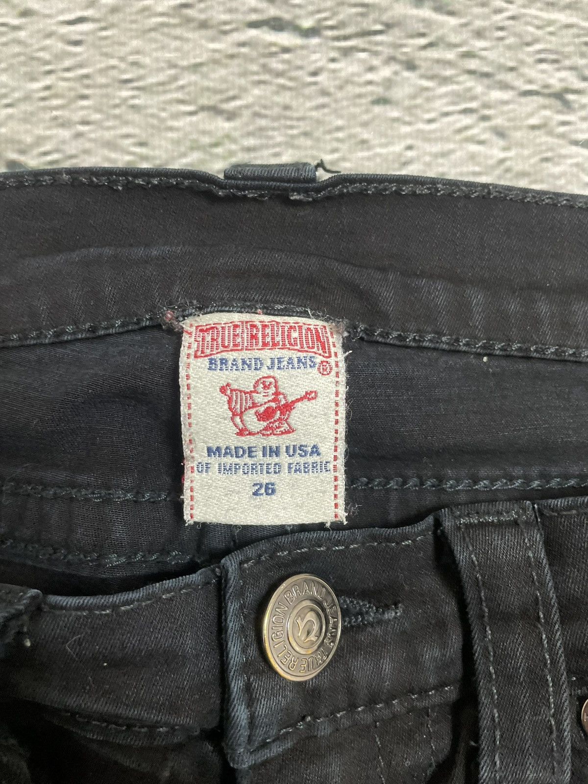 True Religion True Religion jeans biker black vintage Y2K slim skinny Size 26" / US 2 / IT 38 - 9 Thumbnail
