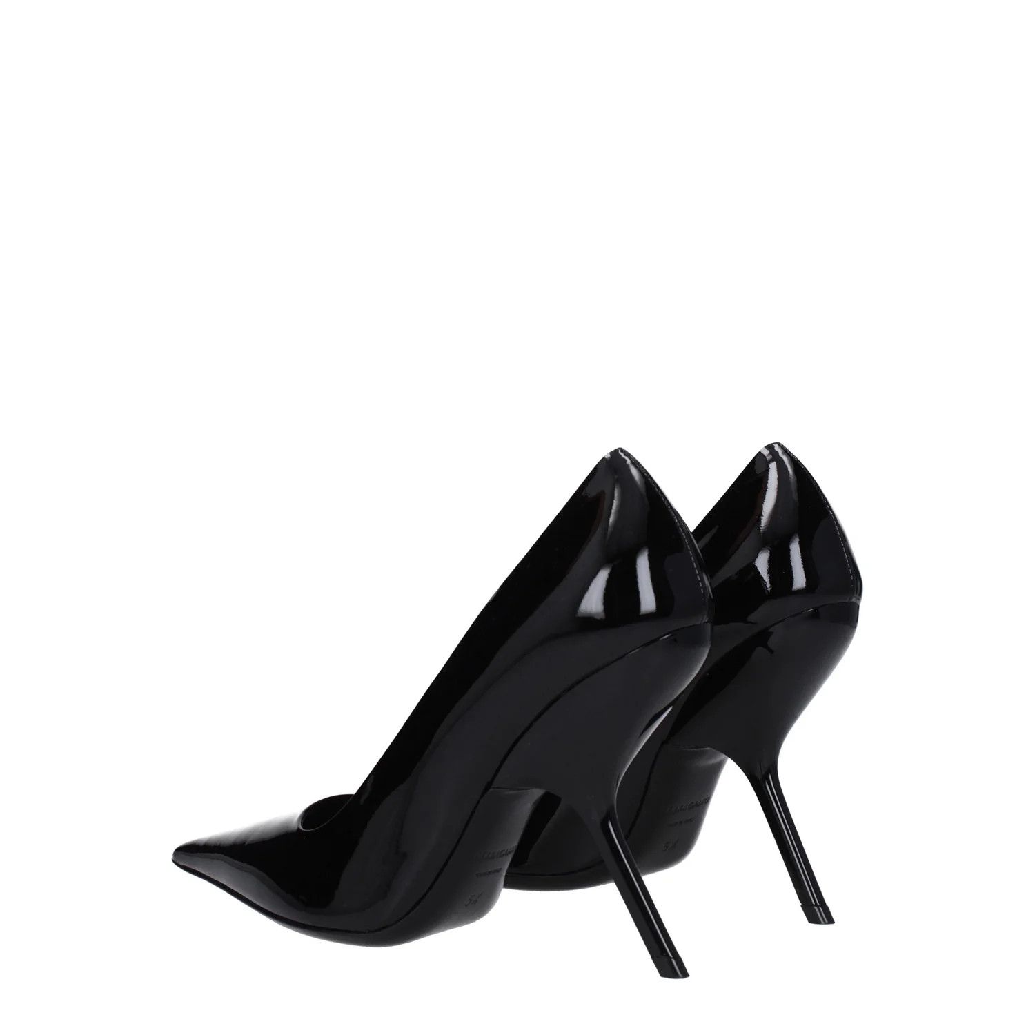 Salvatore Ferragamo ob1o1e1224 Patent Leather Pumps in Black Size US 7 / IT 37 - 4 Thumbnail
