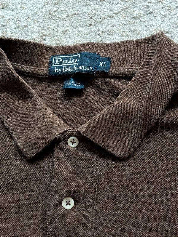 Polo Ralph Lauren Polo Ralph Lauren Vintage 2000s Brown Polo Shirt Pocket Size US XL / EU 56 / 4 - 5 Thumbnail