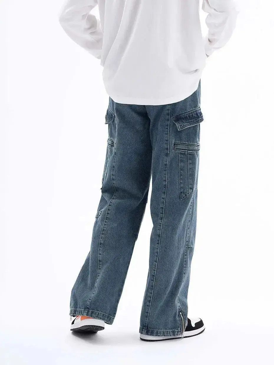 Japanese Brand Harajuku Streetwear Pockets Baggy Jeans Size US 32 / EU 48 - 2 Thumbnail