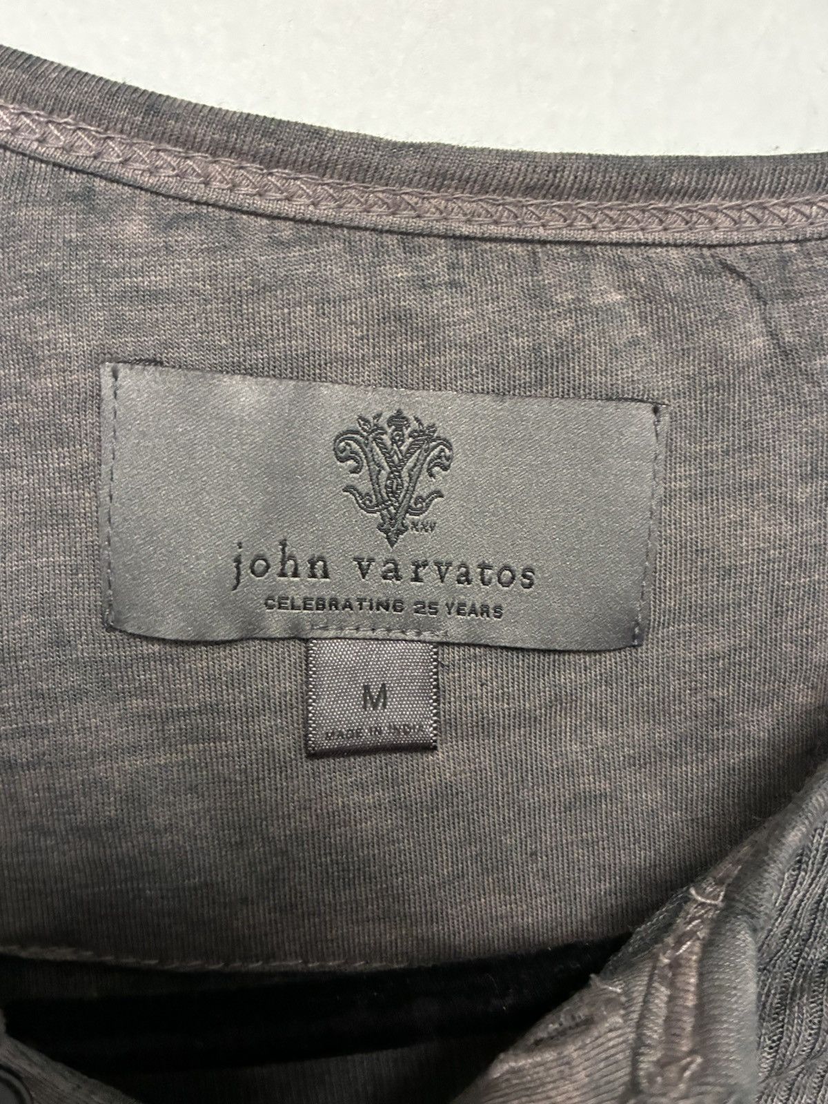 John Varvatos Klaus 25th anniversary Henley Medium Size US M / EU 48-50 / 2 - 13 Thumbnail
