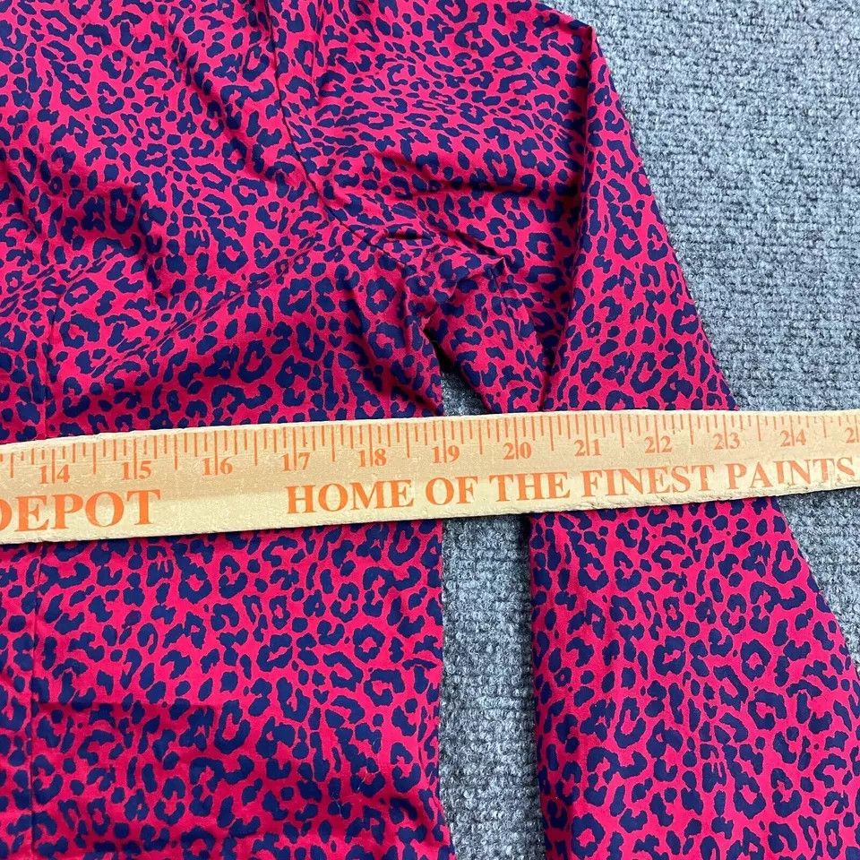 J.Crew J Crew Top Women's Medium Hot Pink Cheetah Print Button Up Size M / US 6-8 / IT 42-44 - 4 Thumbnail