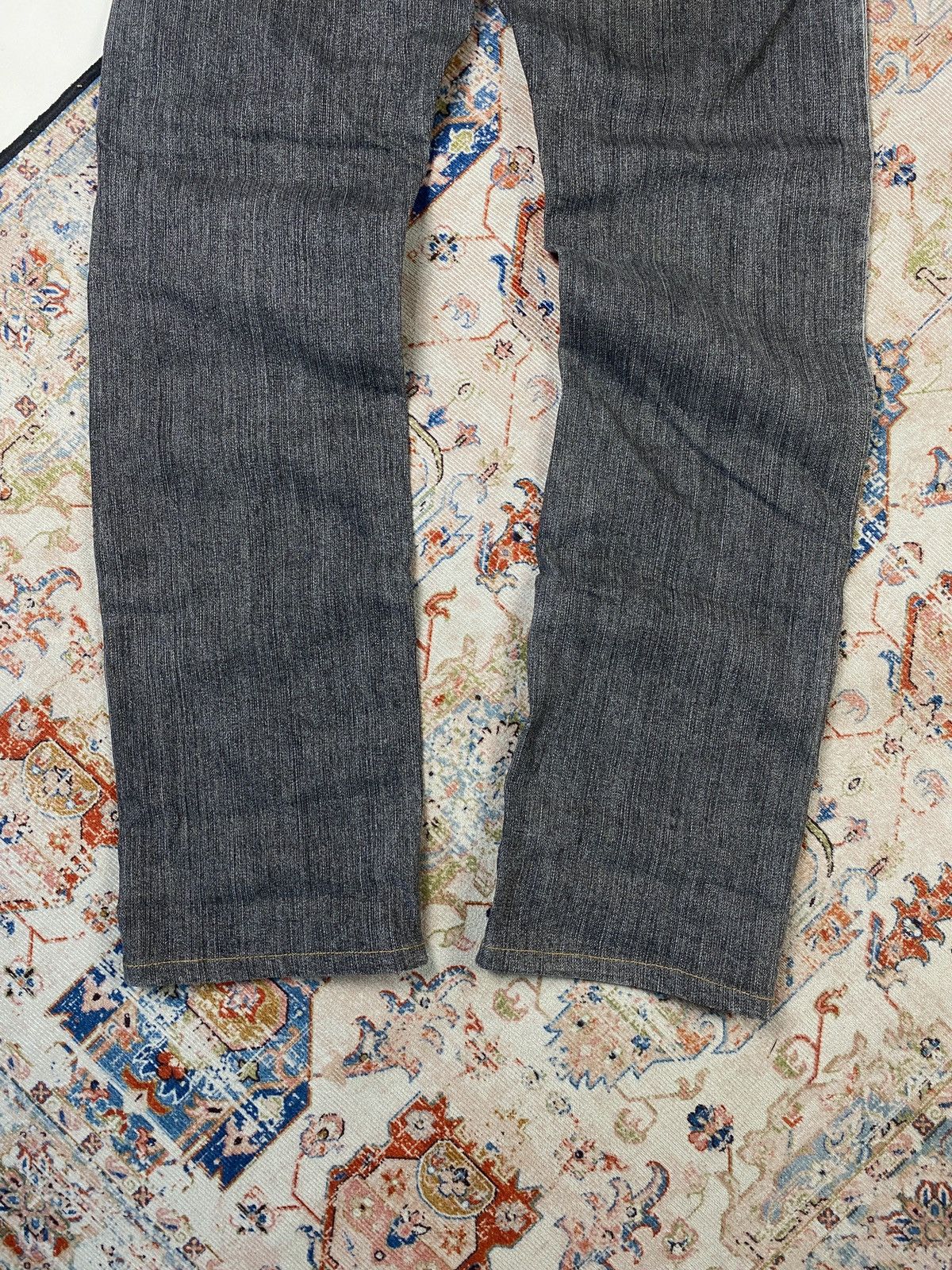 Japanese Brand × Vintage Longpants Selvedge BackNumber Grey Size US 33 - 6 Thumbnail
