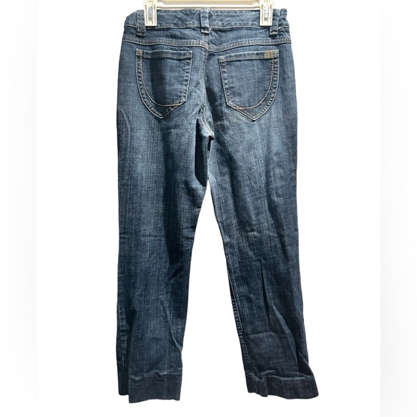 Nine West NINE WEST Broadway Straight Leg Medium Wash Denim Sz 6/27 Size 27" / US 4 / IT 40 - 3 Thumbnail