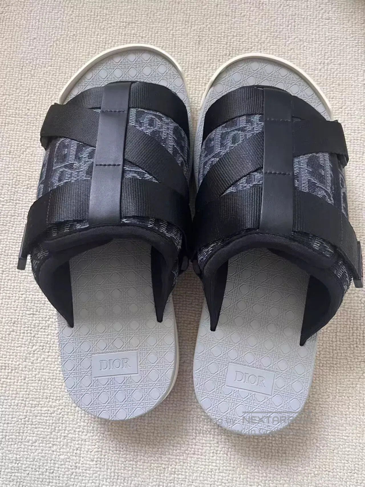 Dior dior alpha black comfortable men's sandals. Size US 10 / EU 43 - 2 Thumbnail