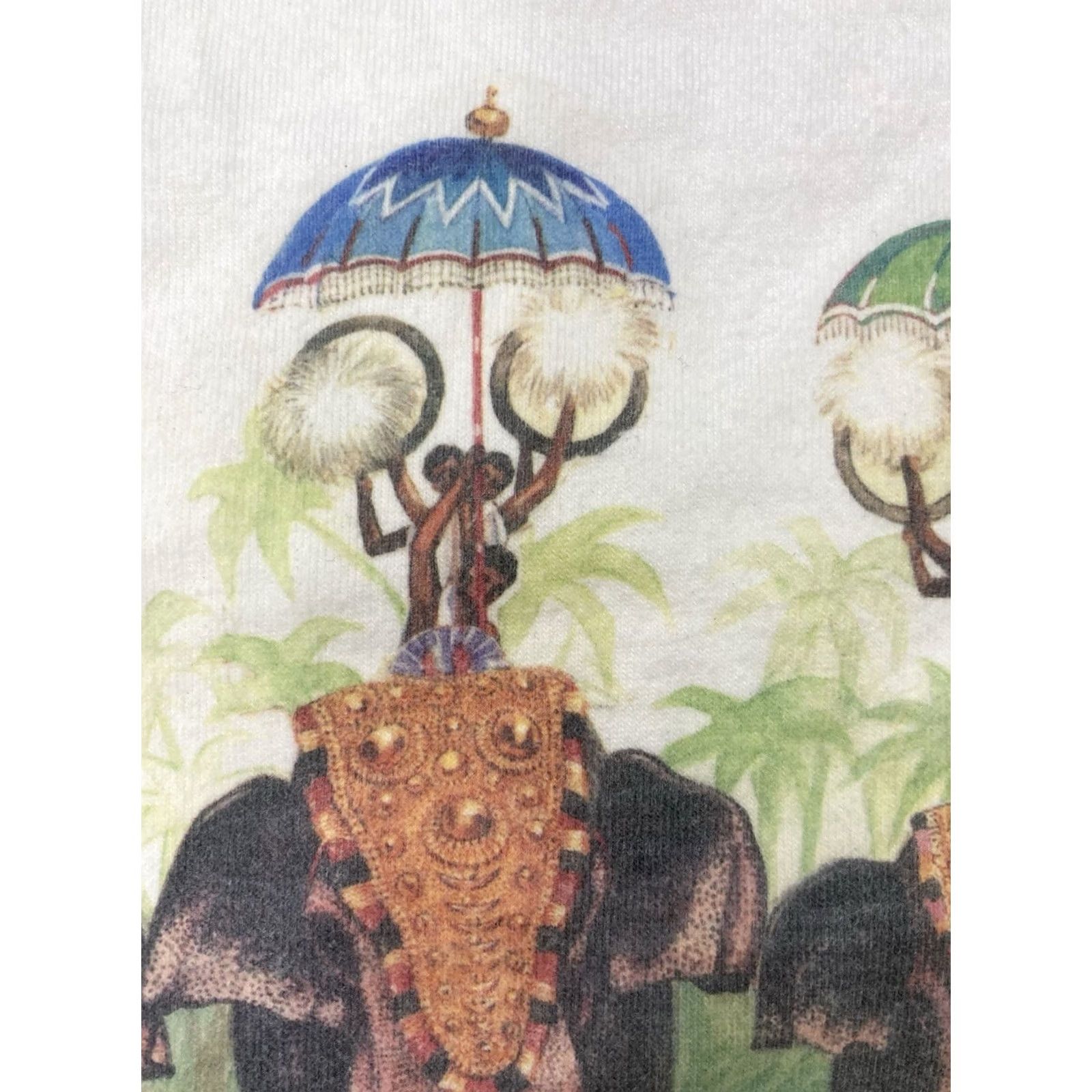 Vintage Vintage India Elephant Graphic Shirt Mens Medium White Short Sleeve Size US M / EU 48-50 / 2 - 3 Thumbnail