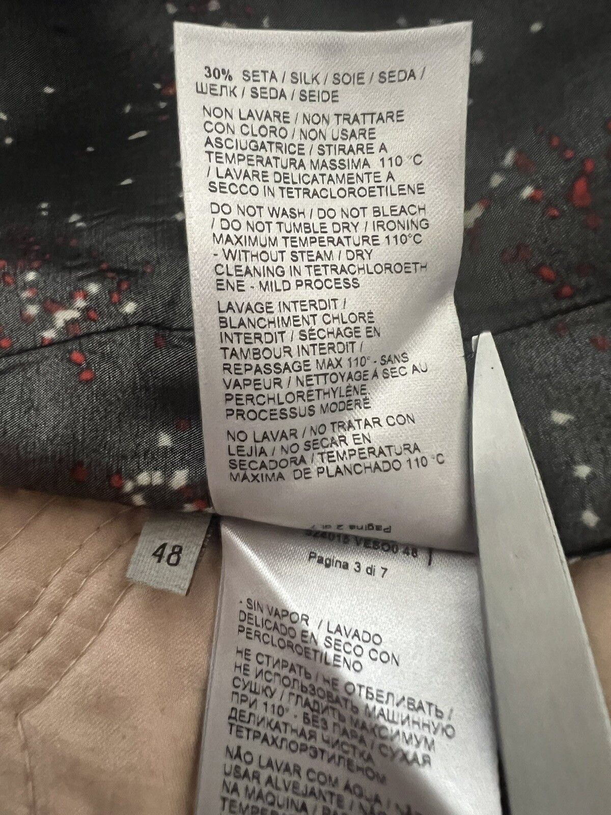 Bottega Veneta Men’s Black Pixel Pattern Pyjama Shirt Made in Italy Size US M / EU 48-50 / 2 - 6 Thumbnail