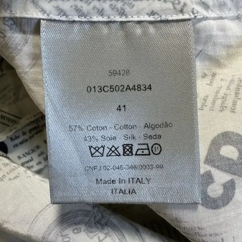 Dior Dior Men's Long Sleeve Graphic Print Shirt . Size US M / EU 48-50 / 2 - 3 Thumbnail