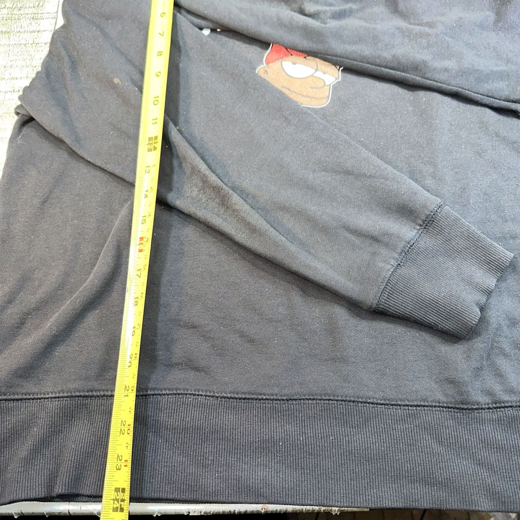Vintage 2Pac Simpsons hoodie Men Medium Black Pullover M & M Shirt/Hoodie Size US M / EU 48-50 / 2 - 7 Thumbnail