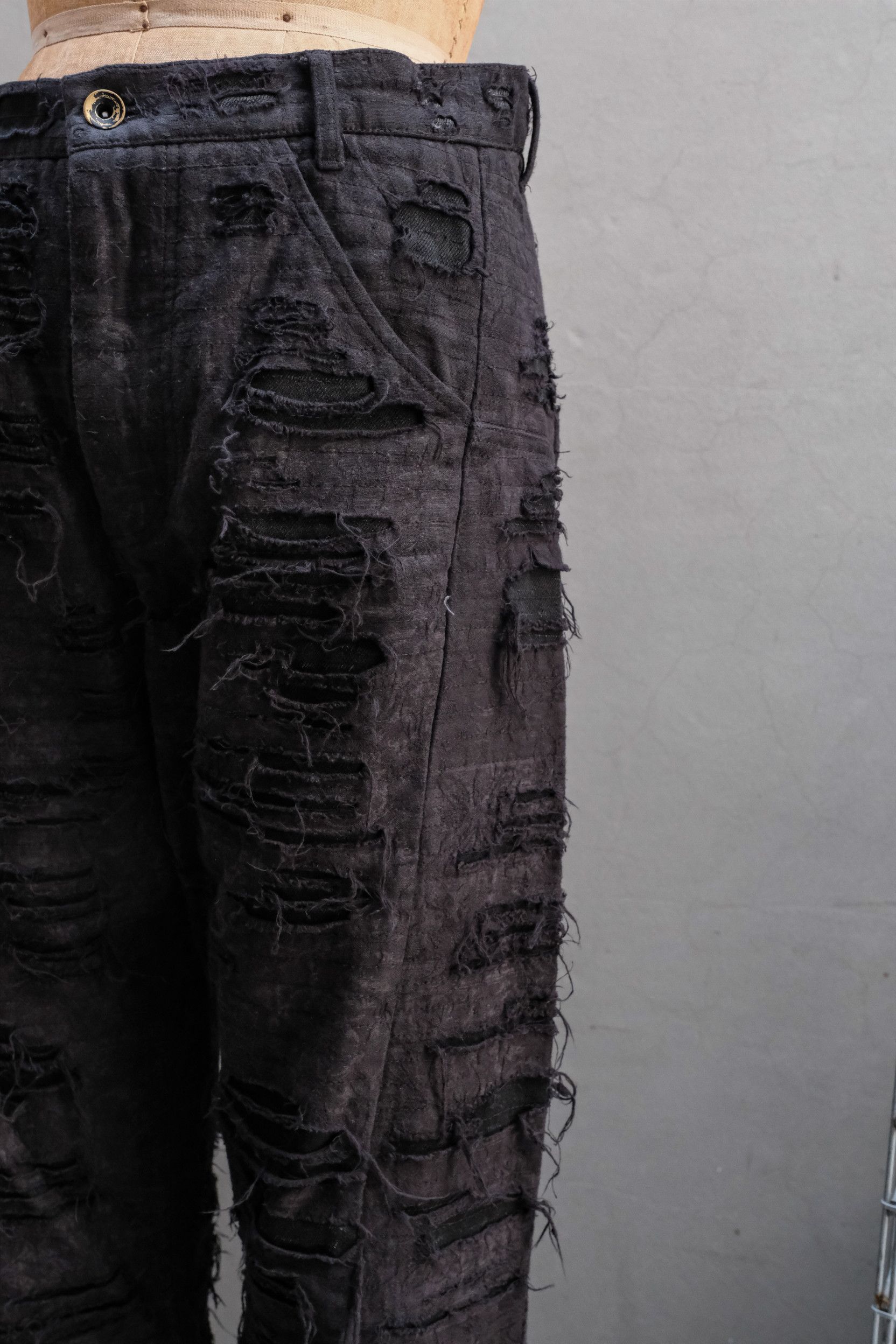 Professor.E Professor.E - E BORO JEANS 22FW-PE-TRL-02 Black Size US 31 - 3 Thumbnail