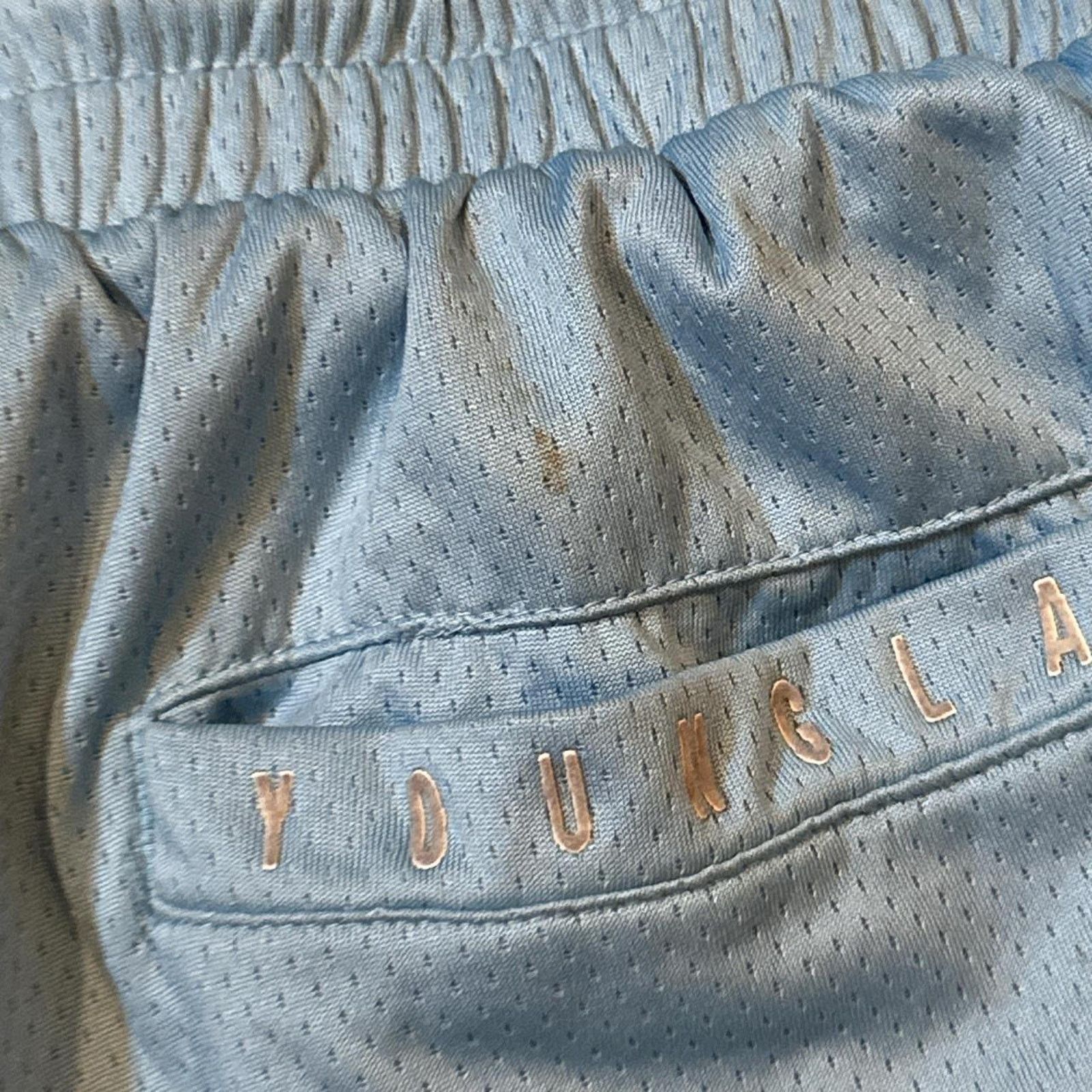 Other Light Blue YoungLA Basketball Shorts Size M Size US 32 / EU 48 - 3 Thumbnail