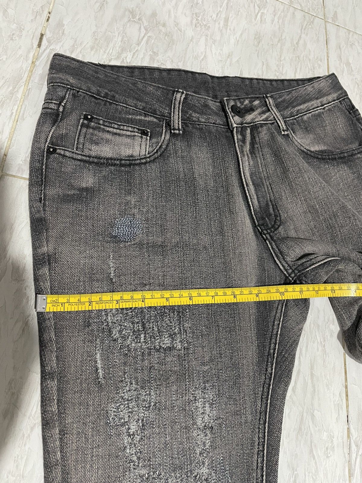 Japanese Brand Vintage Y2K Thrashed LGB Style Flare Denim Pants Size US 32 / EU 48 - 11 Thumbnail
