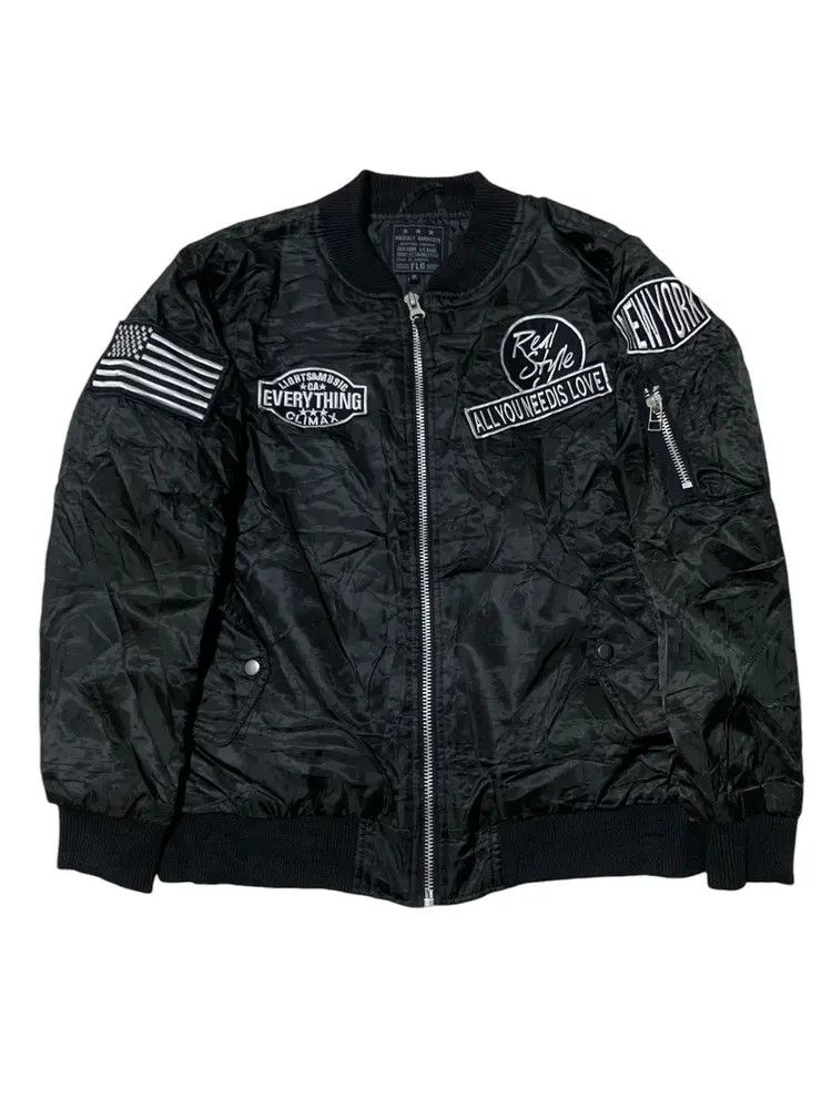 Vintage Vintage poem patches Military bomber jacket Size US M / EU 48-50 / 2 - 8 Thumbnail