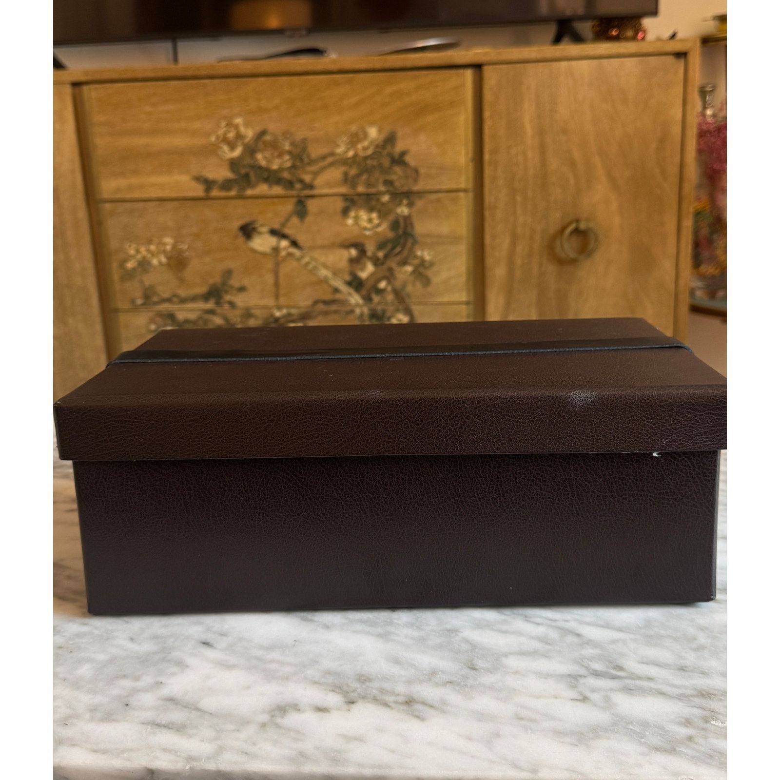 Alaia Alaia Brown Leather Box with Black Leather Strap Size ONE SIZE - 2 Thumbnail