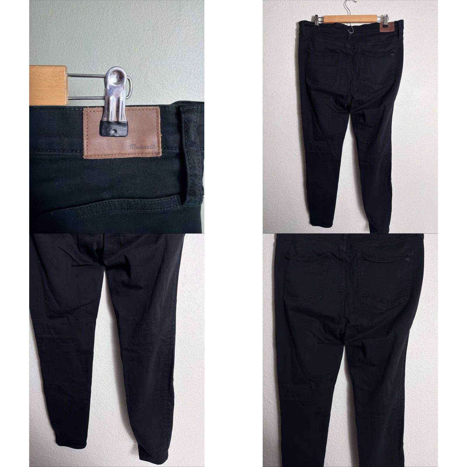 Madewell VINTAGE Madewell 9” High-rise Skinny Jeans Black Womens Size 36x29 Size 25" / US 0 / IT 36 - 8 Thumbnail