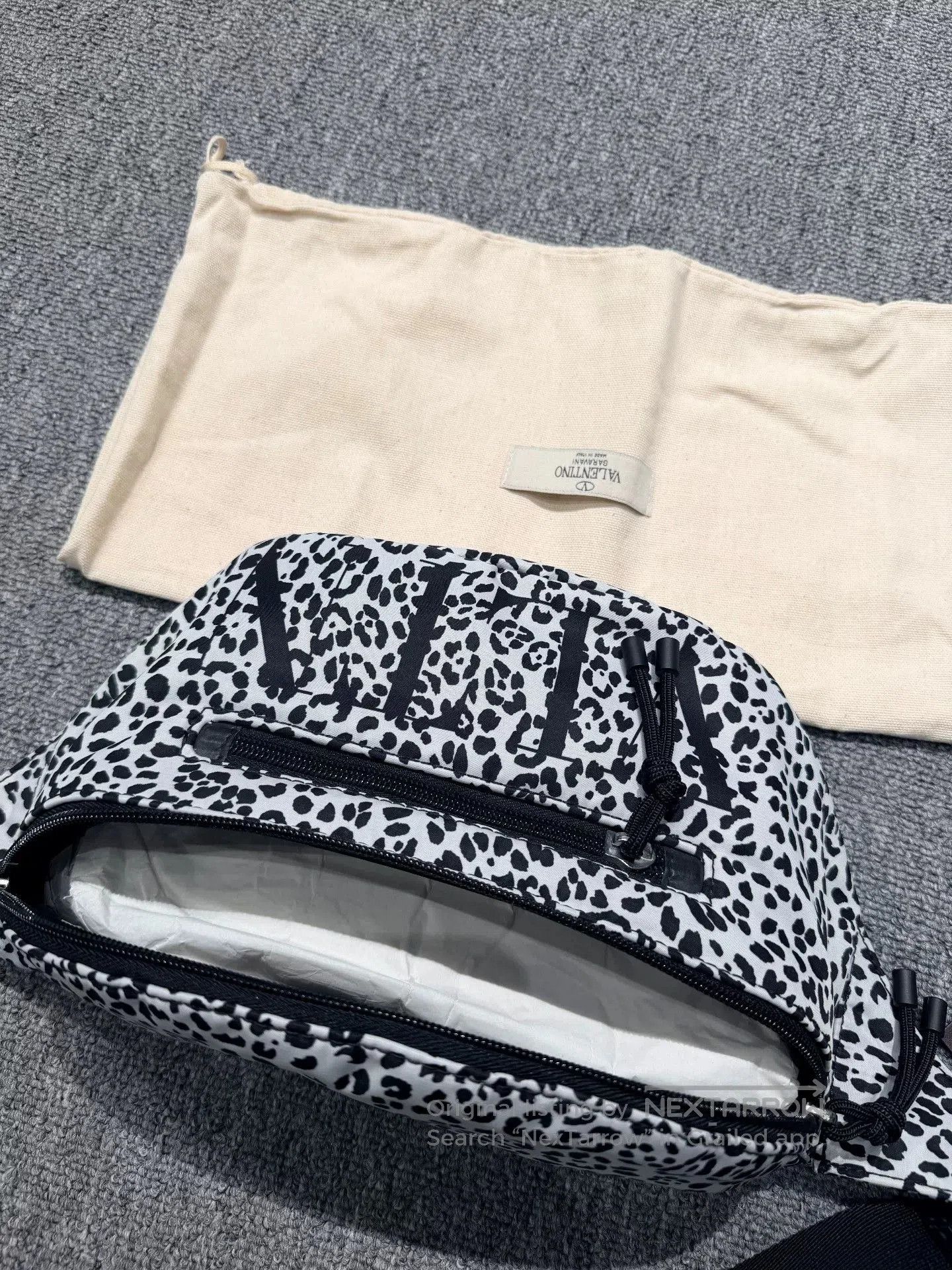 Valentino Valentino Black White Leopard Fanny Pack. Size ONE SIZE - 6 Thumbnail