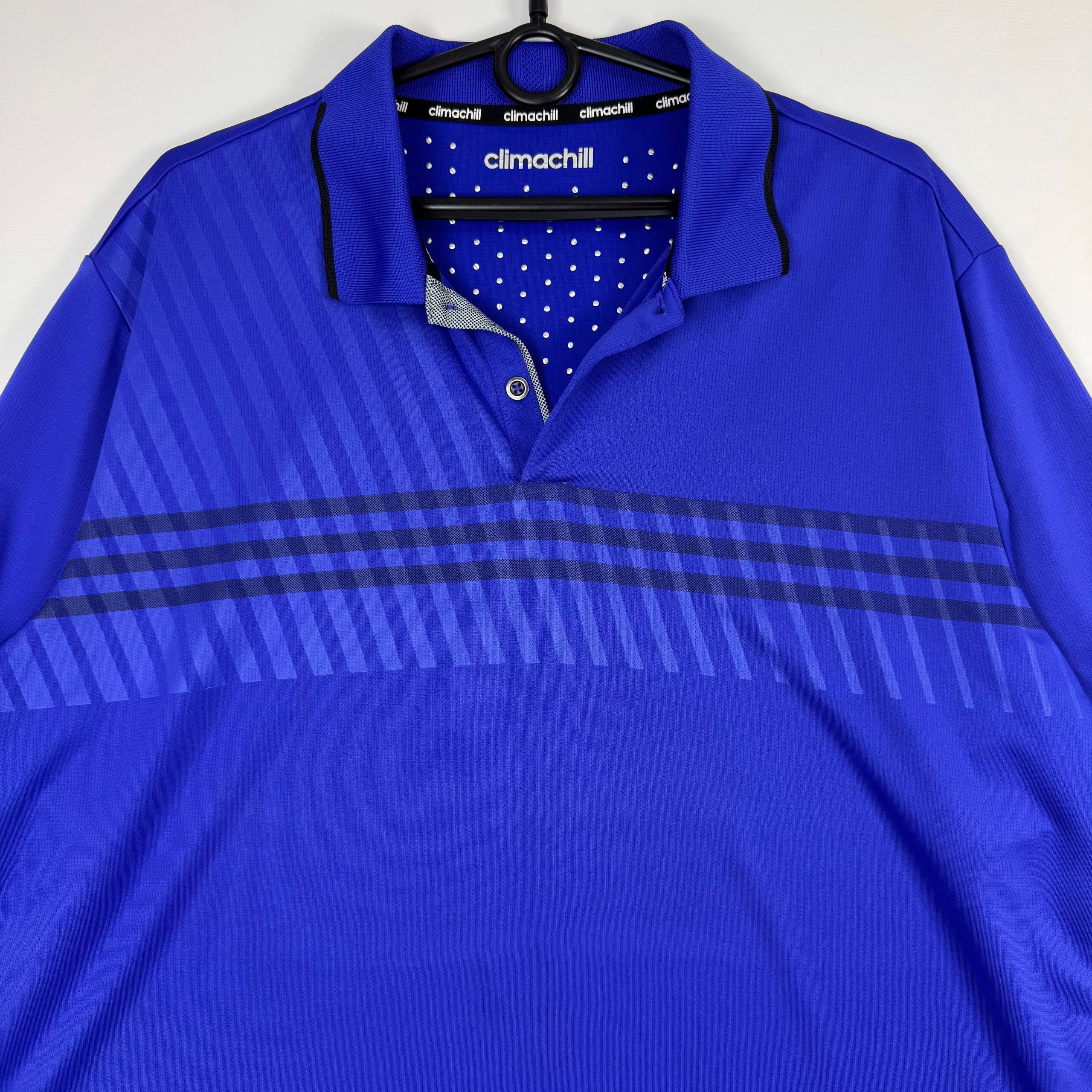 Adidas Adidas Climachill Golf Polo Shirt Blue B83342 Mens Size L Size US L / EU 52-54 / 3 - 2 Thumbnail