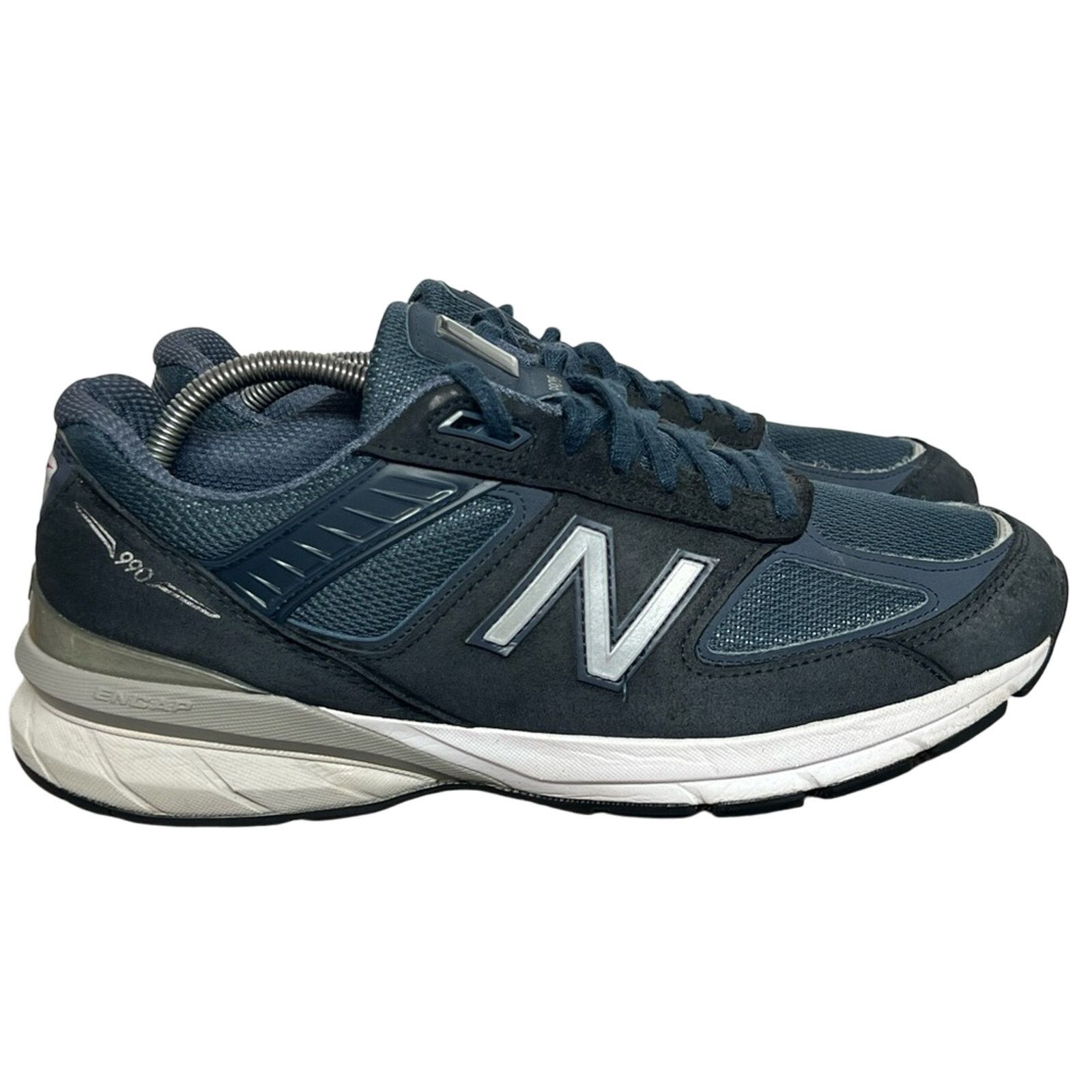 New Balance New Balance 990v5 Made In USA Navy Blue Suede Shoes M990NV5 Size US 10.5 / EU 43-44 - 4 Thumbnail