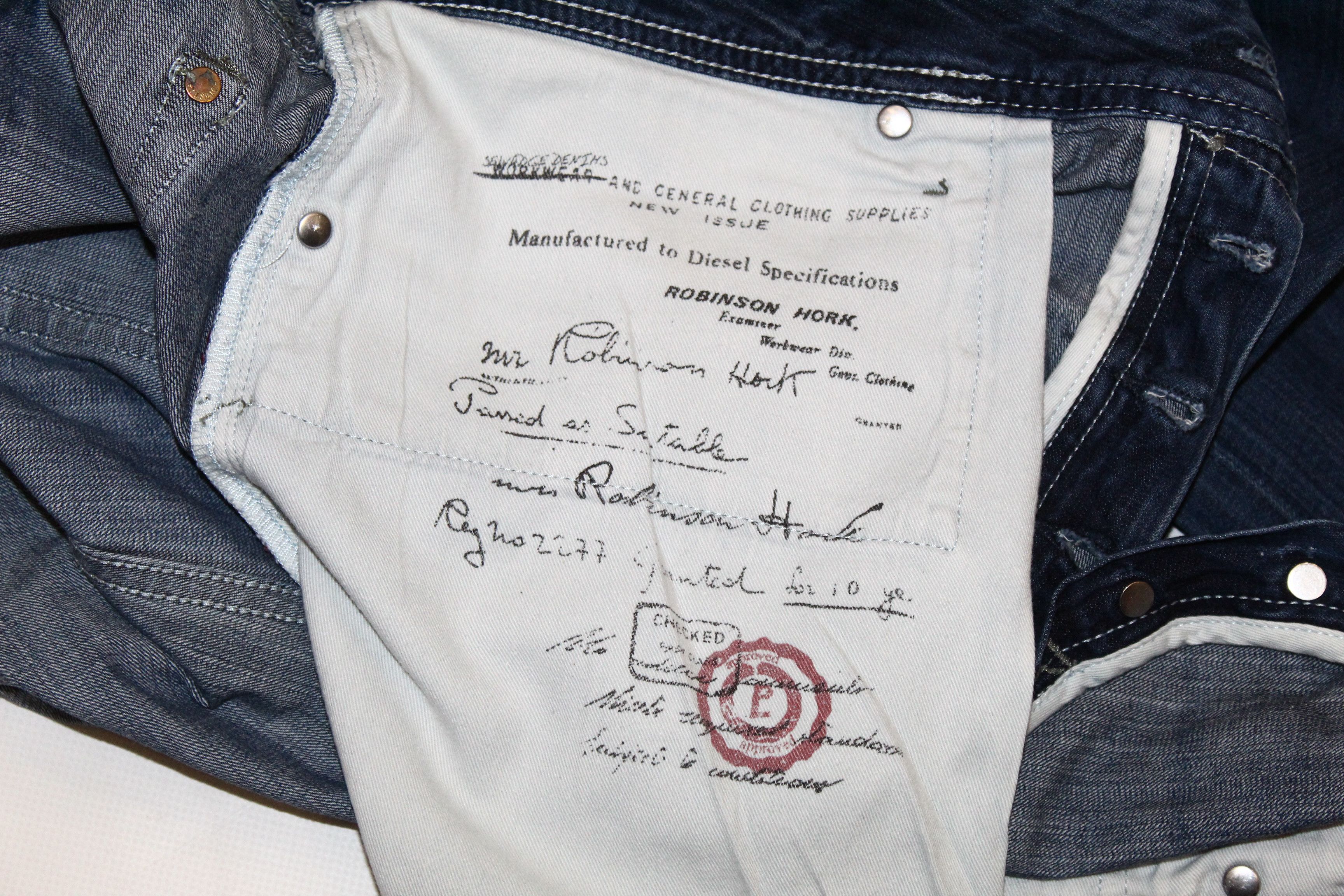 Diesel Diesel Our-Gold-Digger Robinson Hork Selvadge Straight Jeans Size US 37 - 12 Thumbnail