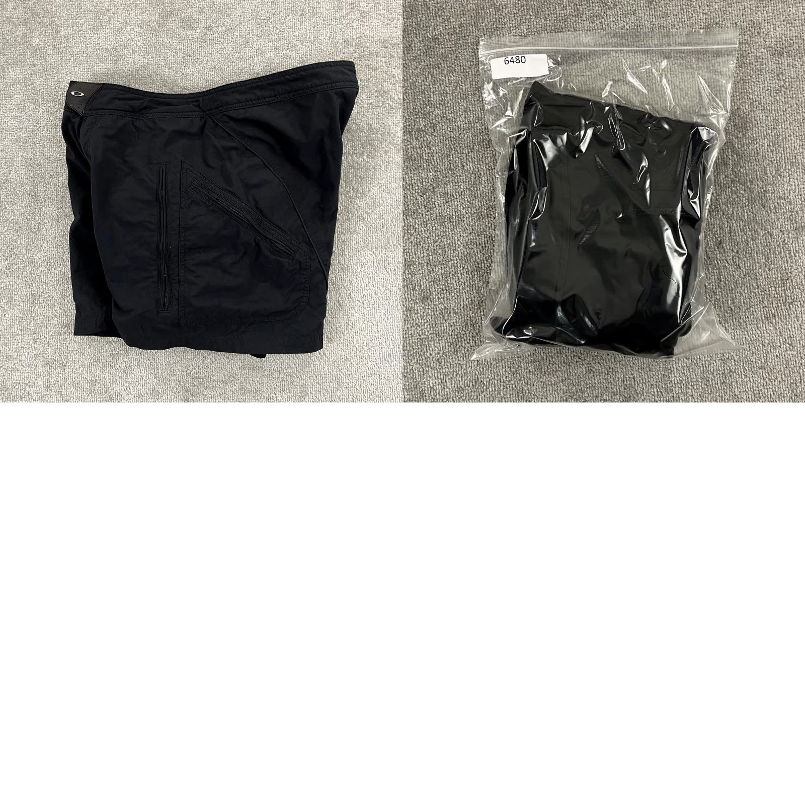 Oakley OAKLEY Shorts Mens L 7" Black Lined Padded Cycling Y2K Breathable Pockets 100% Nylon Solar Layered Activewear Sports Mens Size US 33 - 9 Thumbnail
