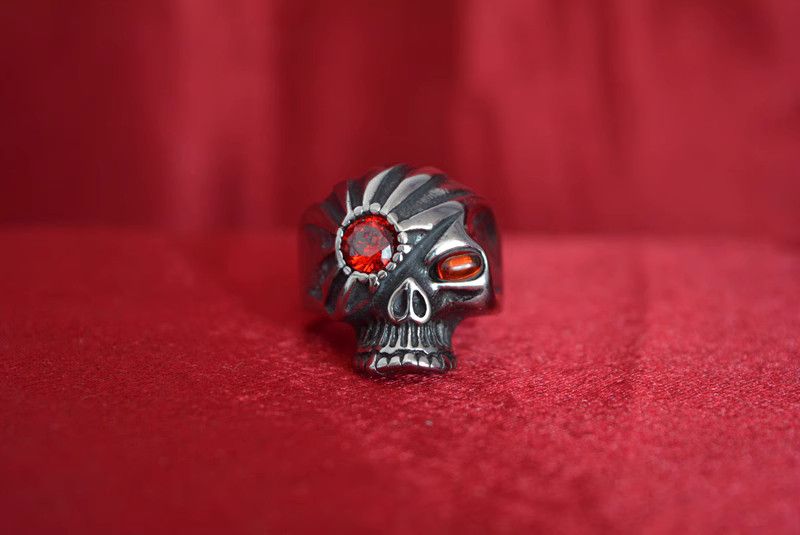 Jewelry Skull Matchless Jewelry Rings Open Chrome Ring (Size 7-13) Size ONE SIZE - 2 Thumbnail