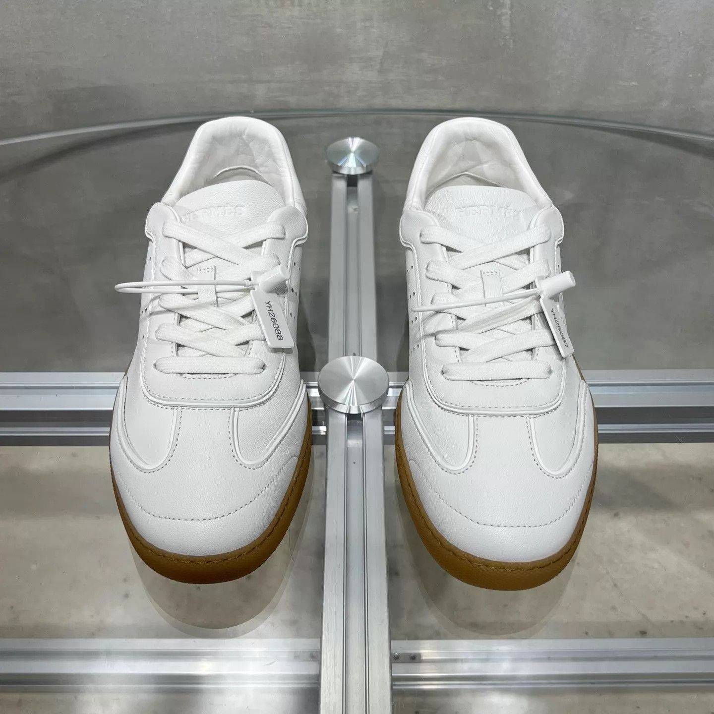Hermes Hermes Match Casual White Sneakers Size 38 Size US 7.5 / IT 37.5 - 1 Thumbnail