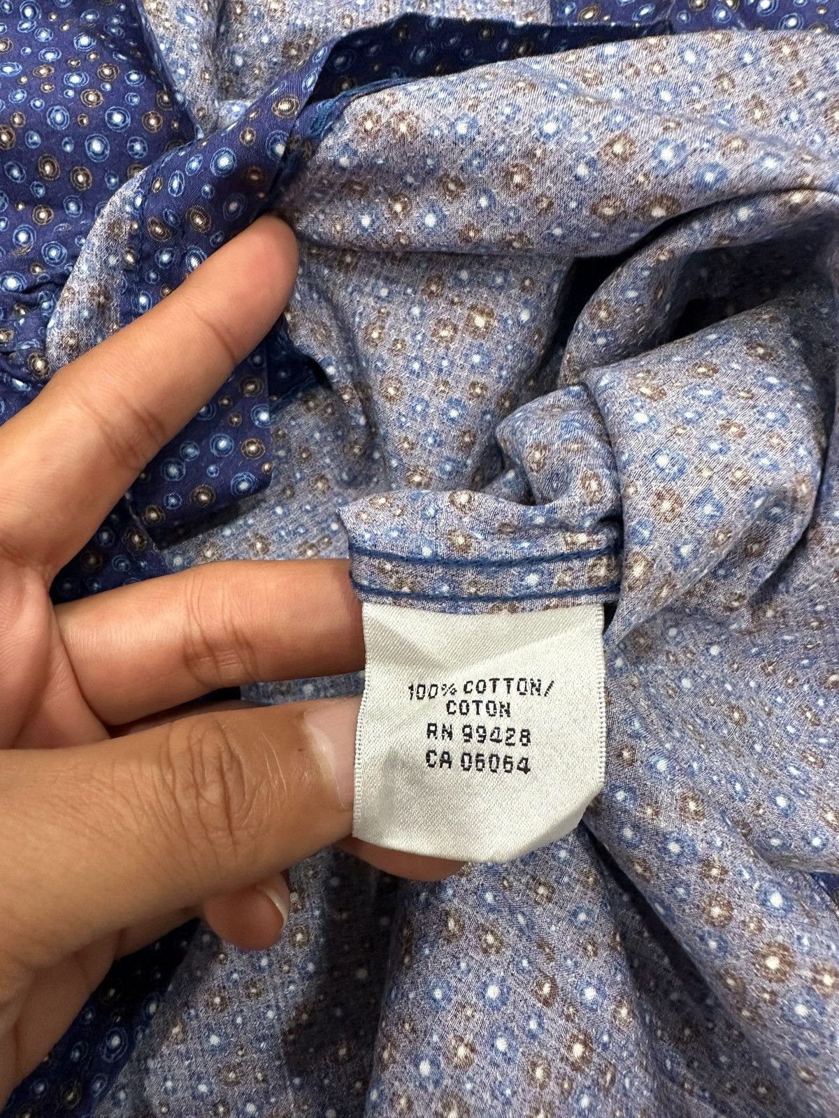 Issey Miyake Bugatchi Uomo Shirt Men Blue Ballon Size US M / EU 48-50 / 2 - 6 Thumbnail